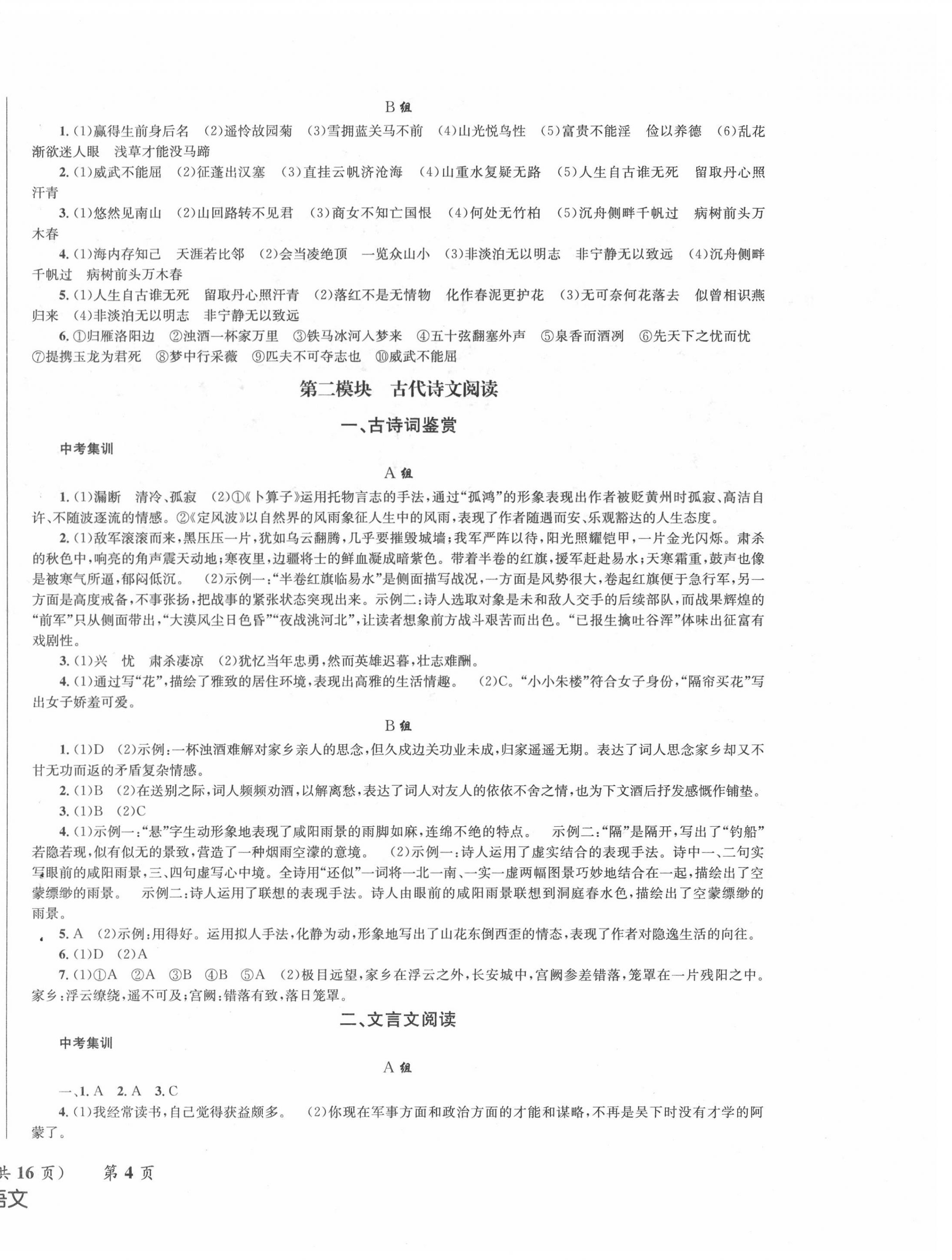 2022年成功中考系统总复习语文 第4页