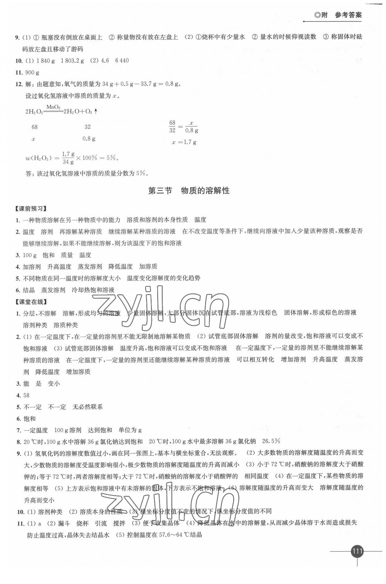 2022年同步练习江苏九年级化学下册沪教版 第3页