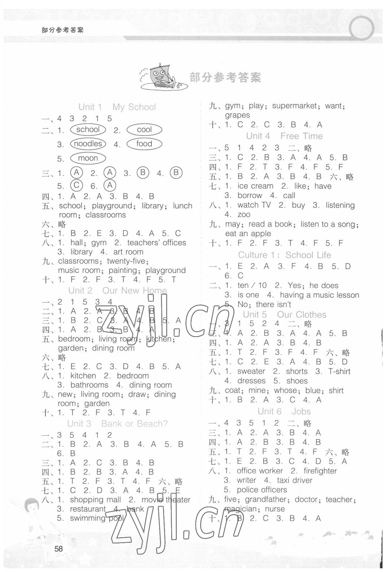 2022年新課程學(xué)習(xí)輔導(dǎo)四年級英語下冊粵人版 第1頁