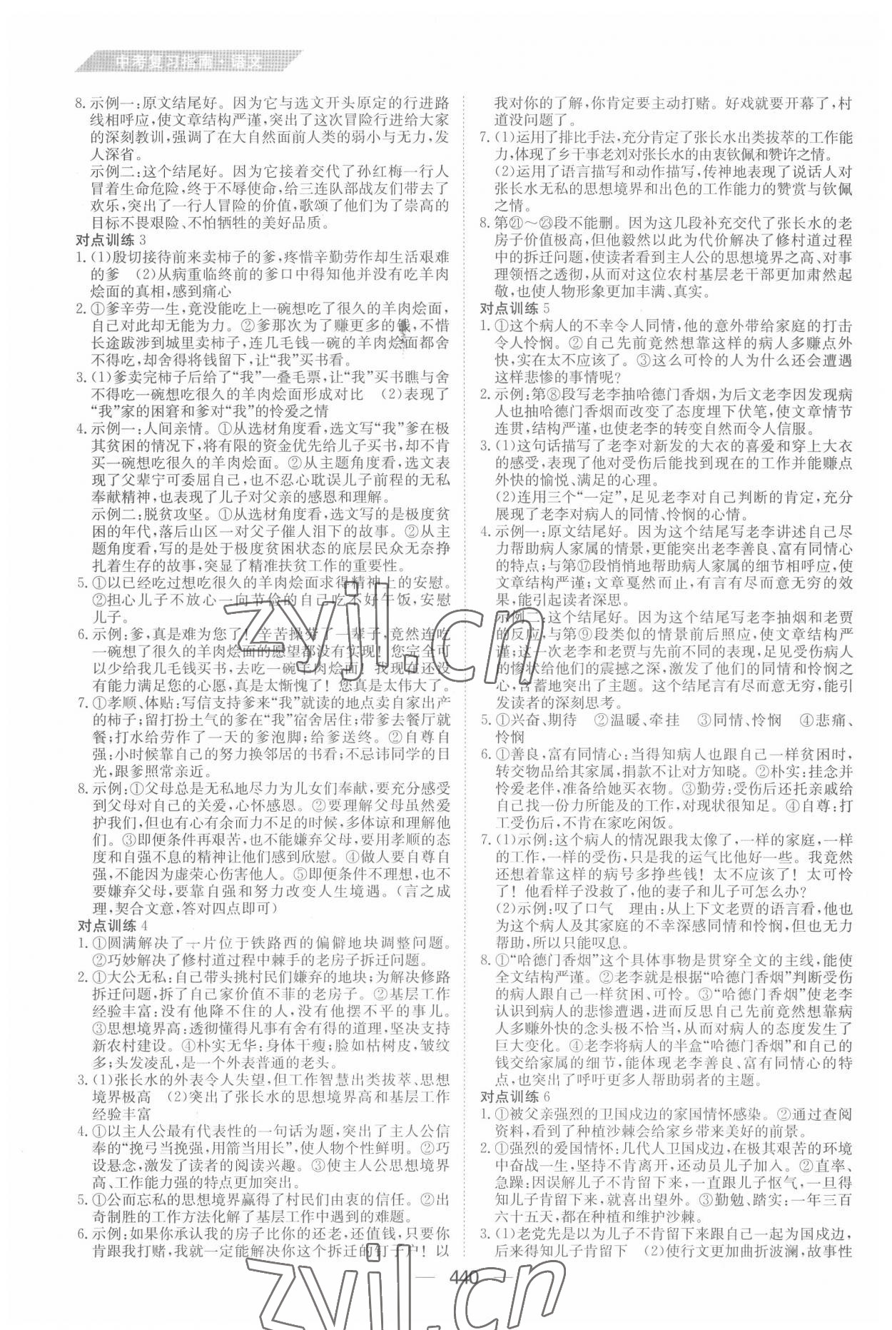 2022年百年學典中考復習指南語文廣東專版 第8頁