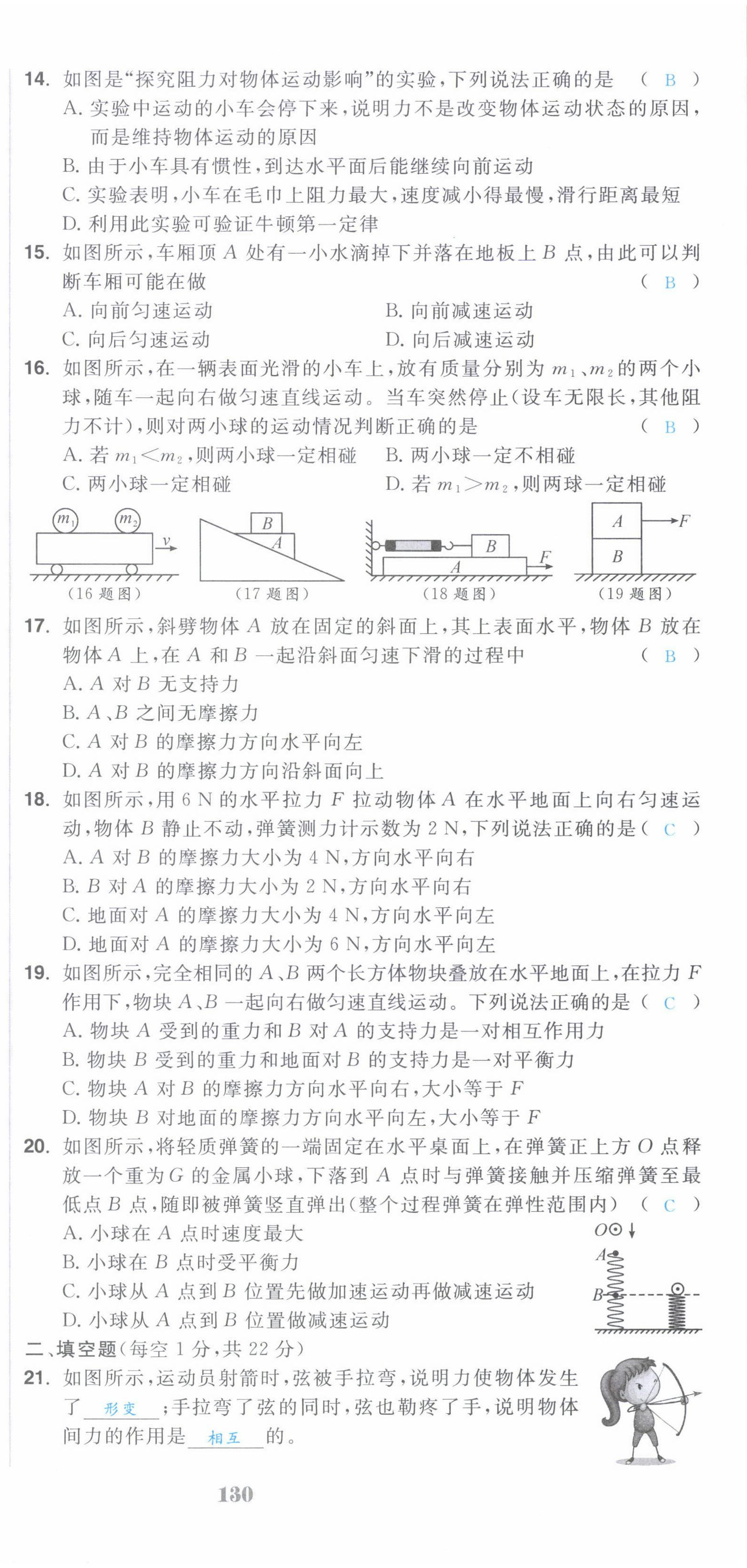 2022年超越训练八年级物理下册人教版 第3页