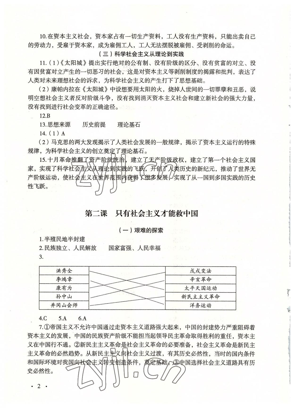 2022年輕巧奪A學(xué)業(yè)水平測(cè)試高中道德與法治 參考答案第2頁(yè)