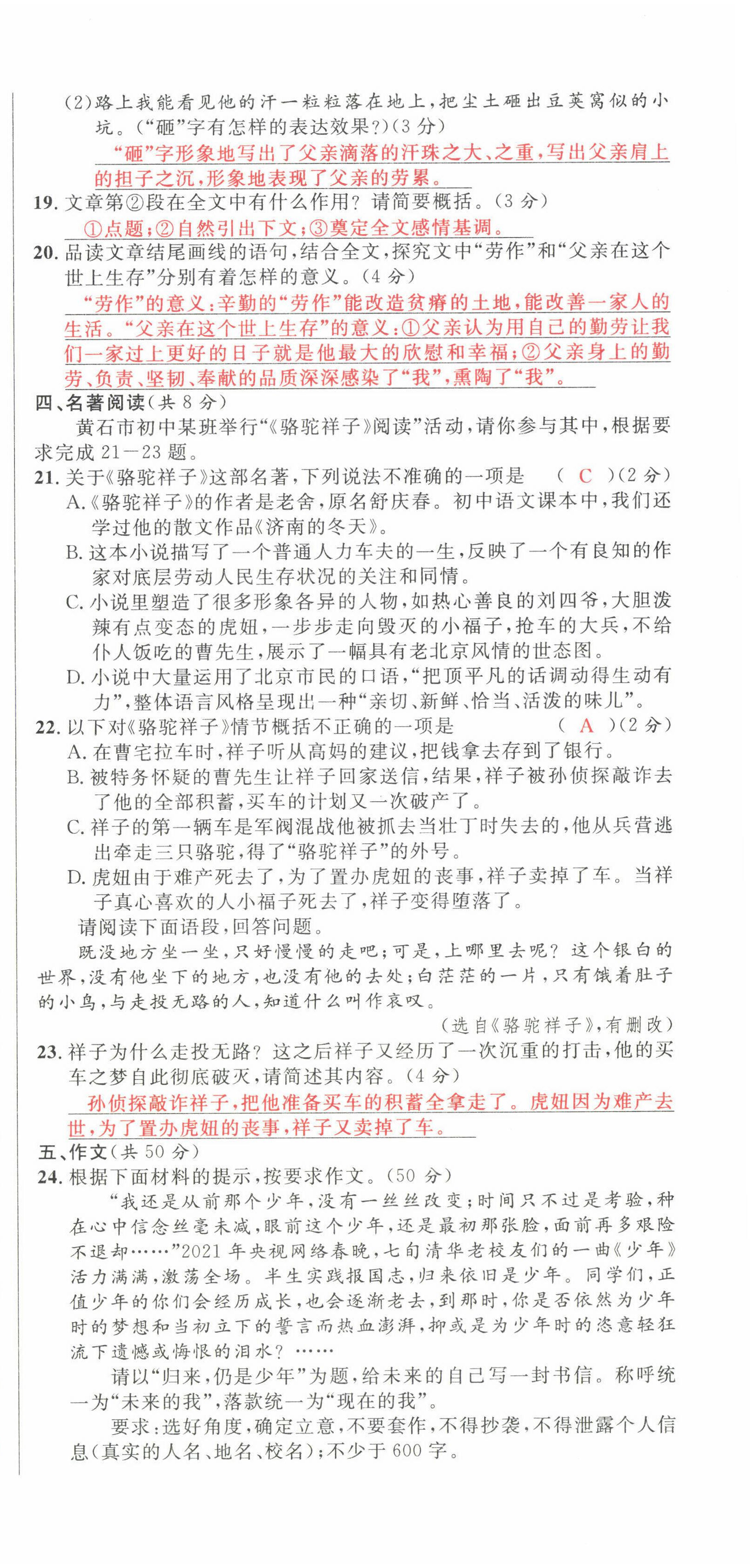 2022年中考先锋吉林出版集团语文黄石专版&nbsp;第12页