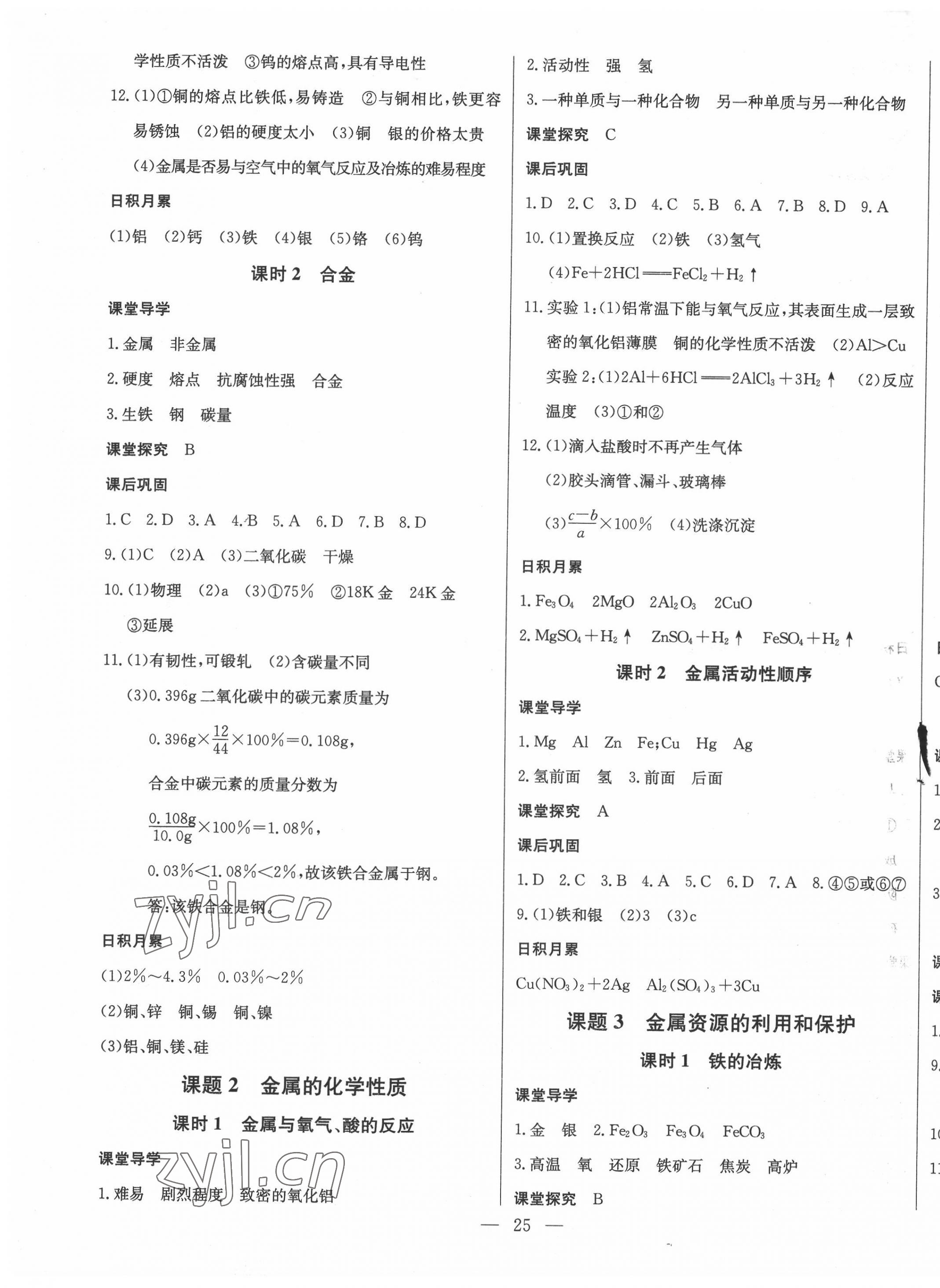 2022年思維新觀察九年級化學(xué)下冊人教版 第5頁