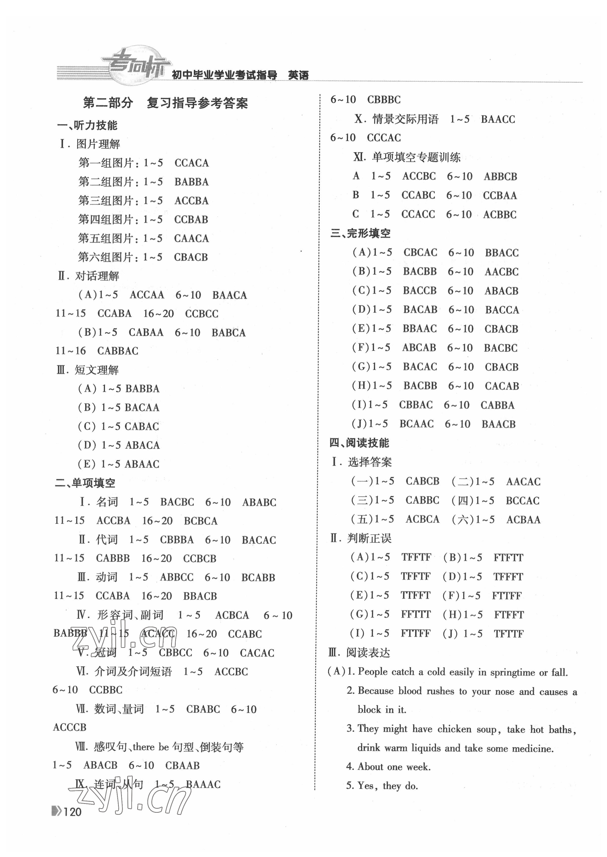 2022年考向标初中毕业学业考试指导英语岳阳专用 第2页