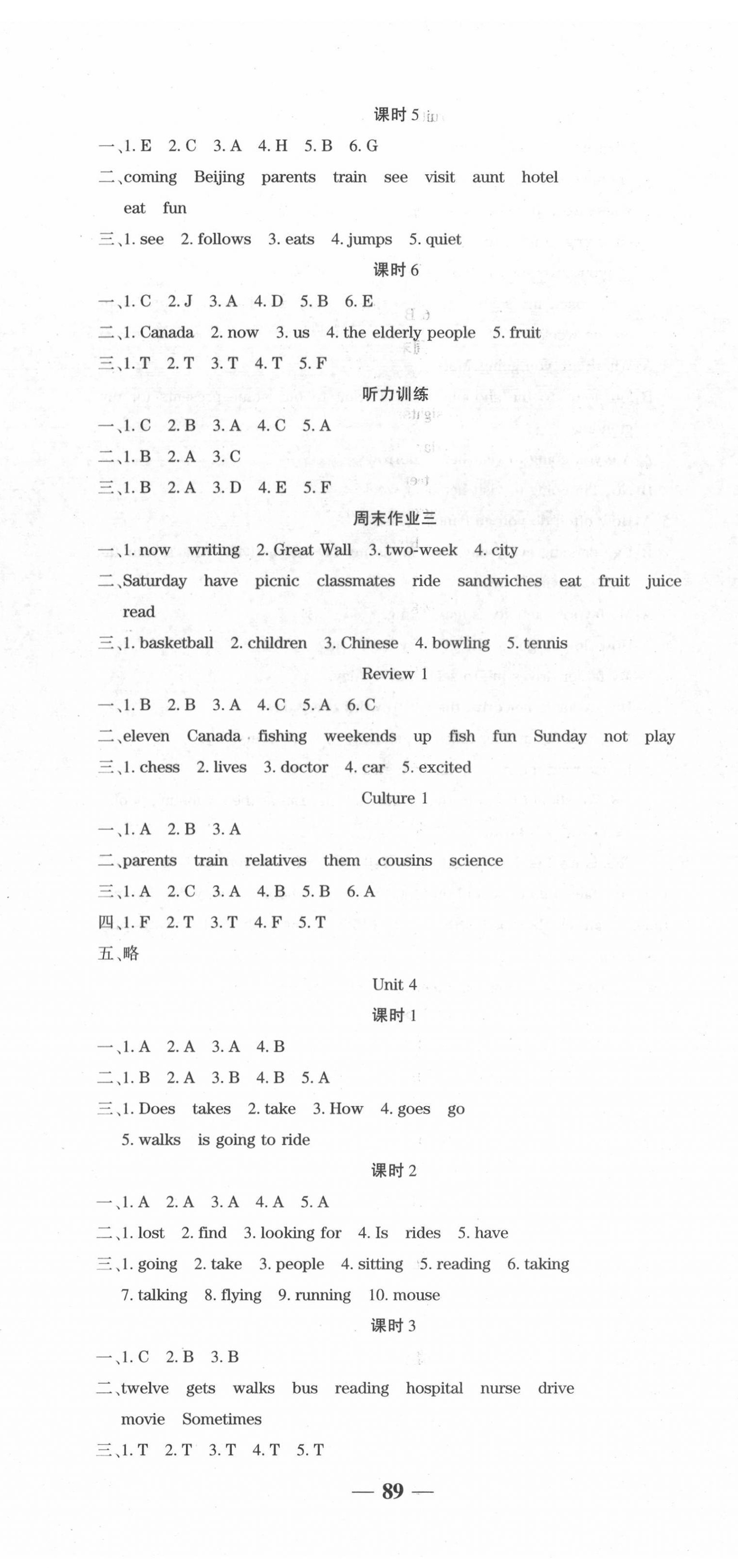 2022年開心作業(yè)提優(yōu)作業(yè)本五年級英語下冊開心版 第5頁