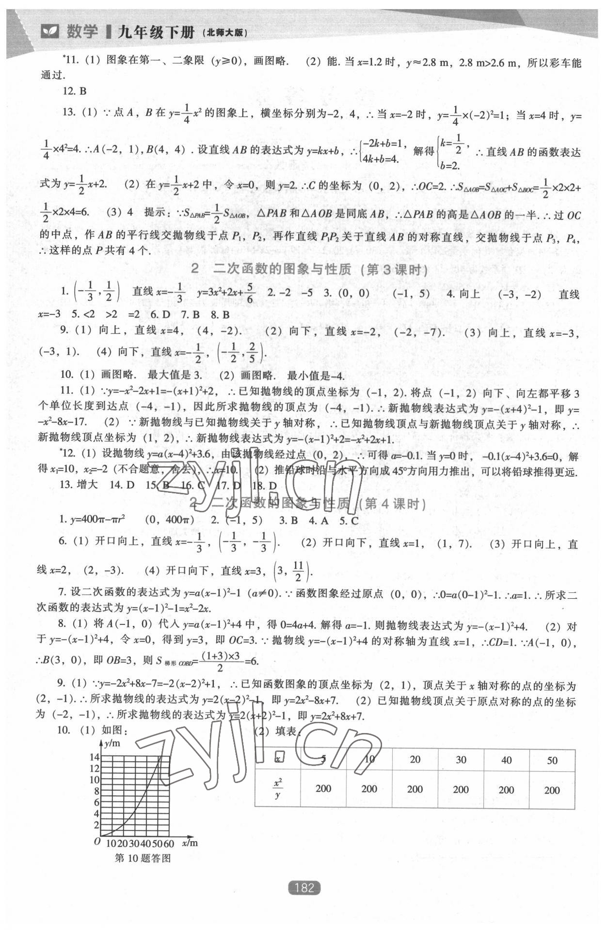 2022年新课程能力培养九年级数学下册北师大版 第2页