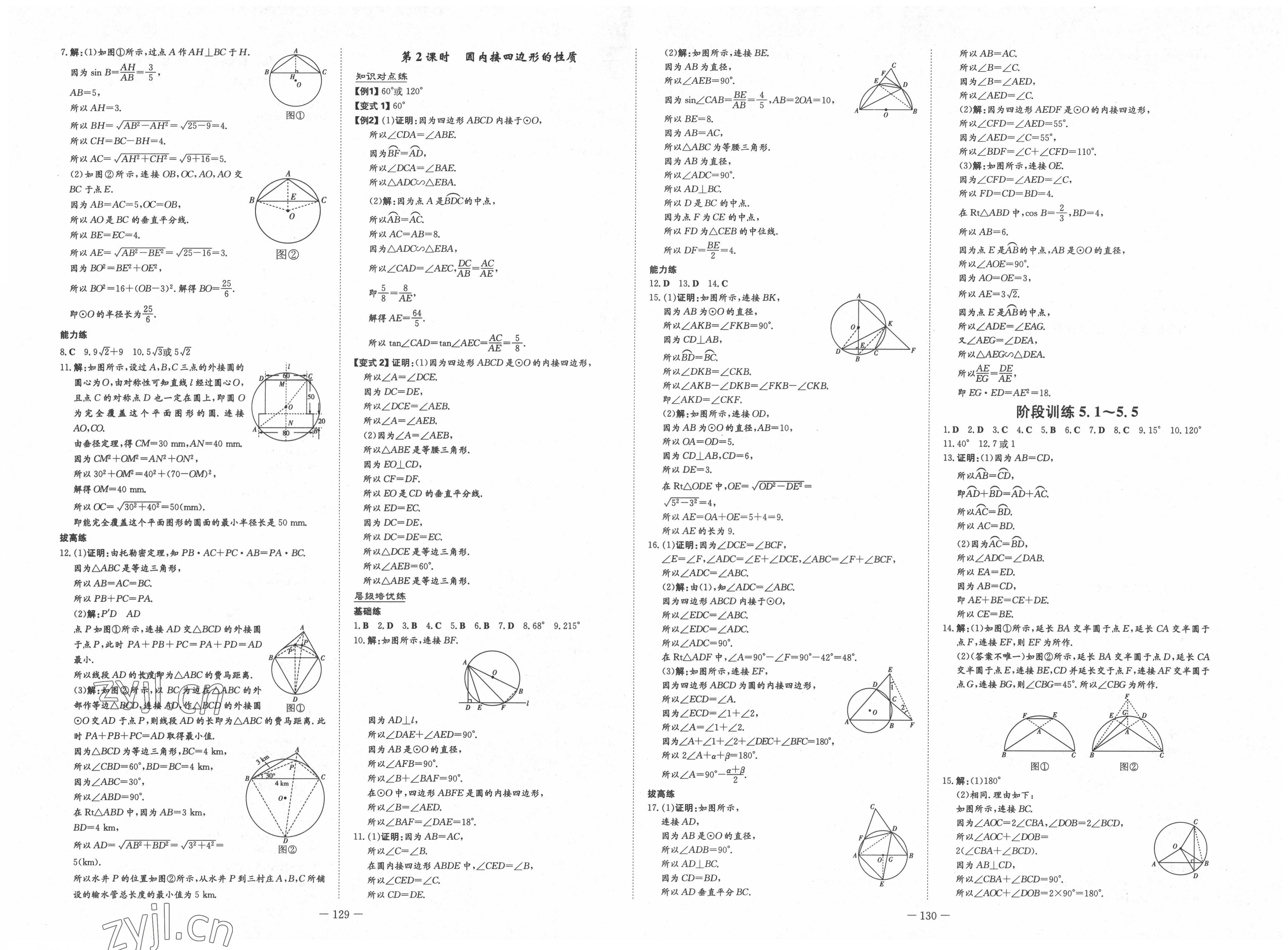 2022年練案九年級(jí)數(shù)學(xué)下冊(cè)魯教版54制 第3頁