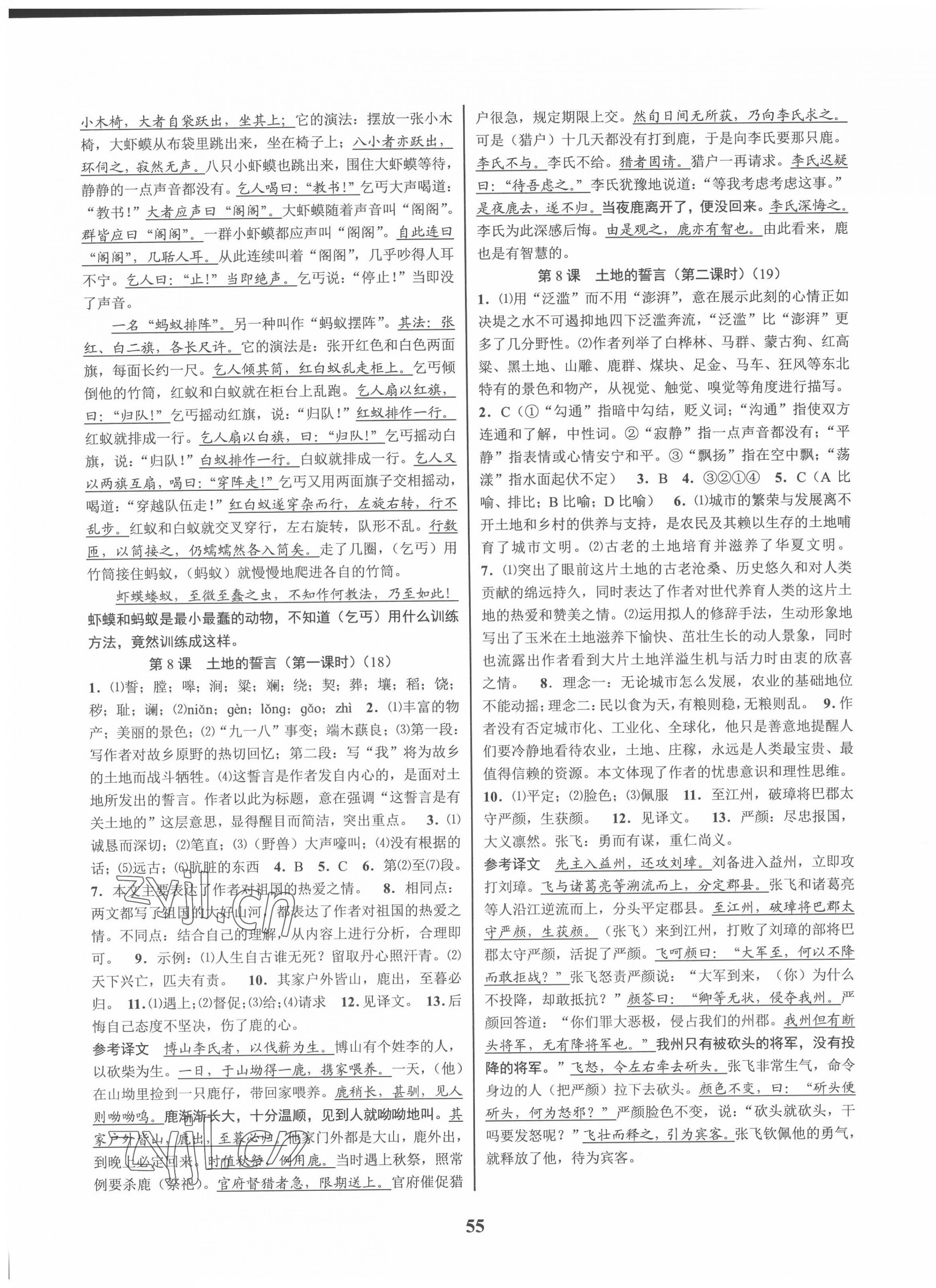 2022年初中新學案優(yōu)化與提高七年級語文下冊人教版 第7頁