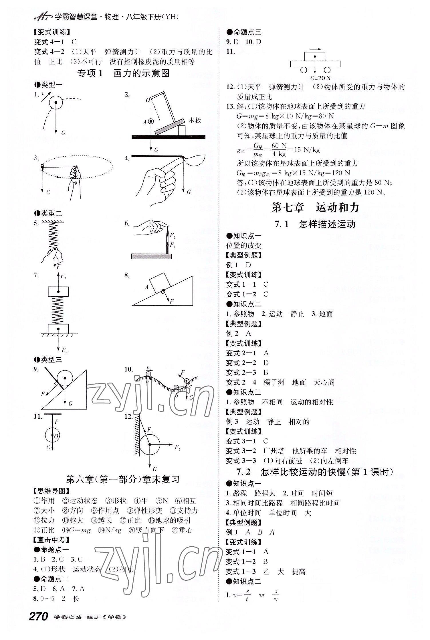 2022年學(xué)霸智慧課堂八年級物理下冊滬粵版 第2頁