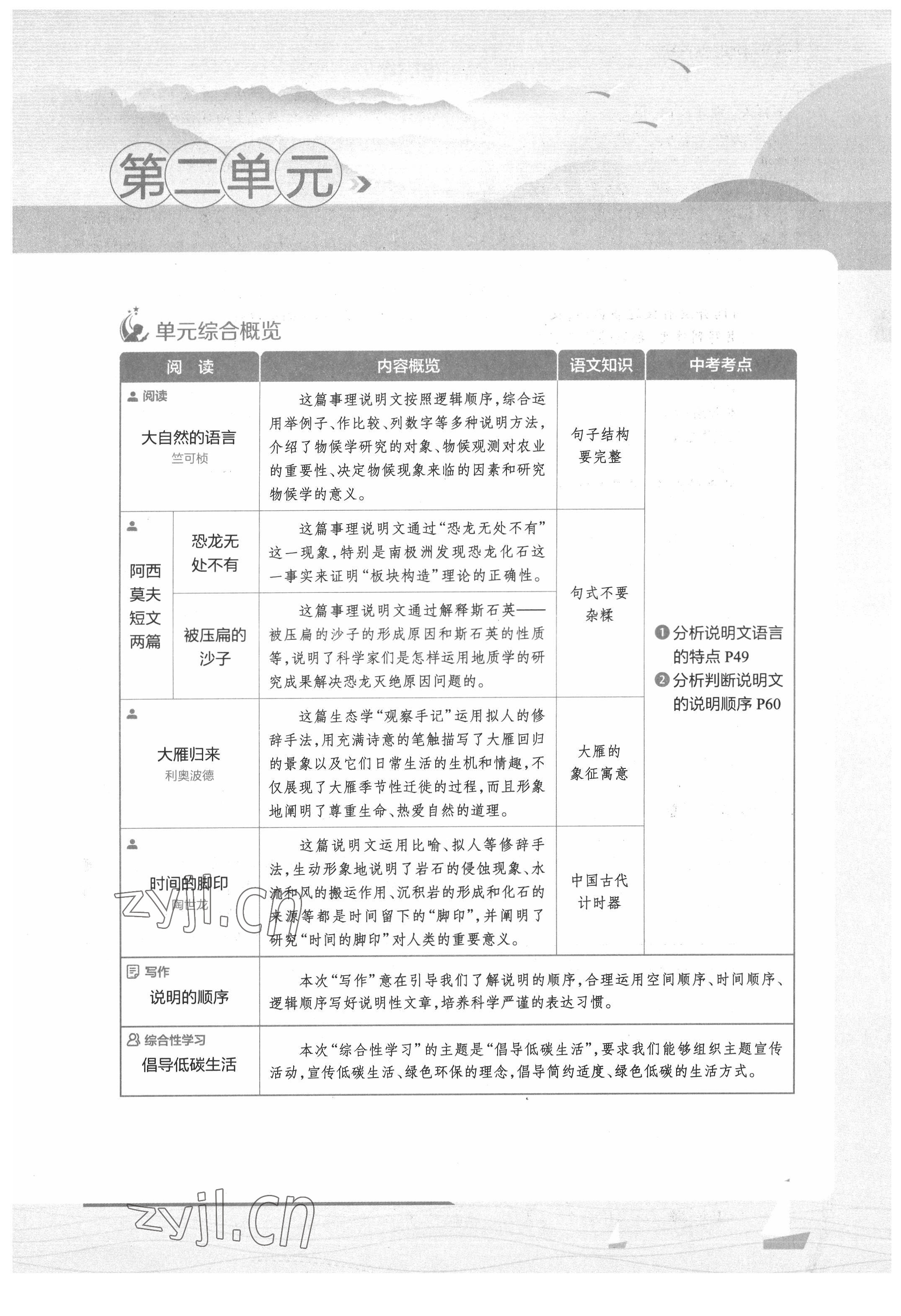 2022年教材課本八年級(jí)語(yǔ)文下冊(cè)人教版五四制 參考答案第41頁(yè)