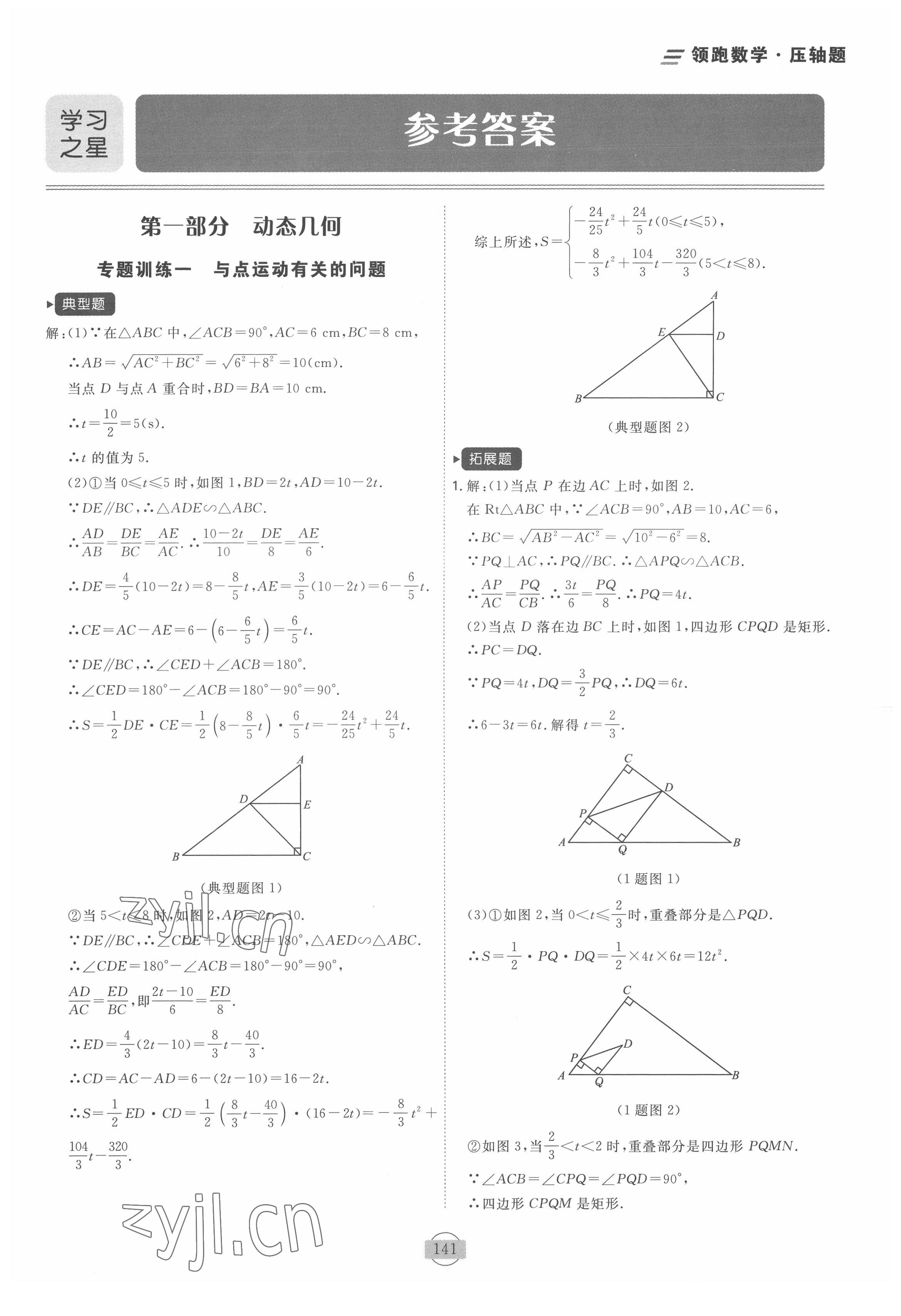 2022年領(lǐng)跑數(shù)學(xué)二輪總復(fù)習(xí) 參考答案第1頁(yè)