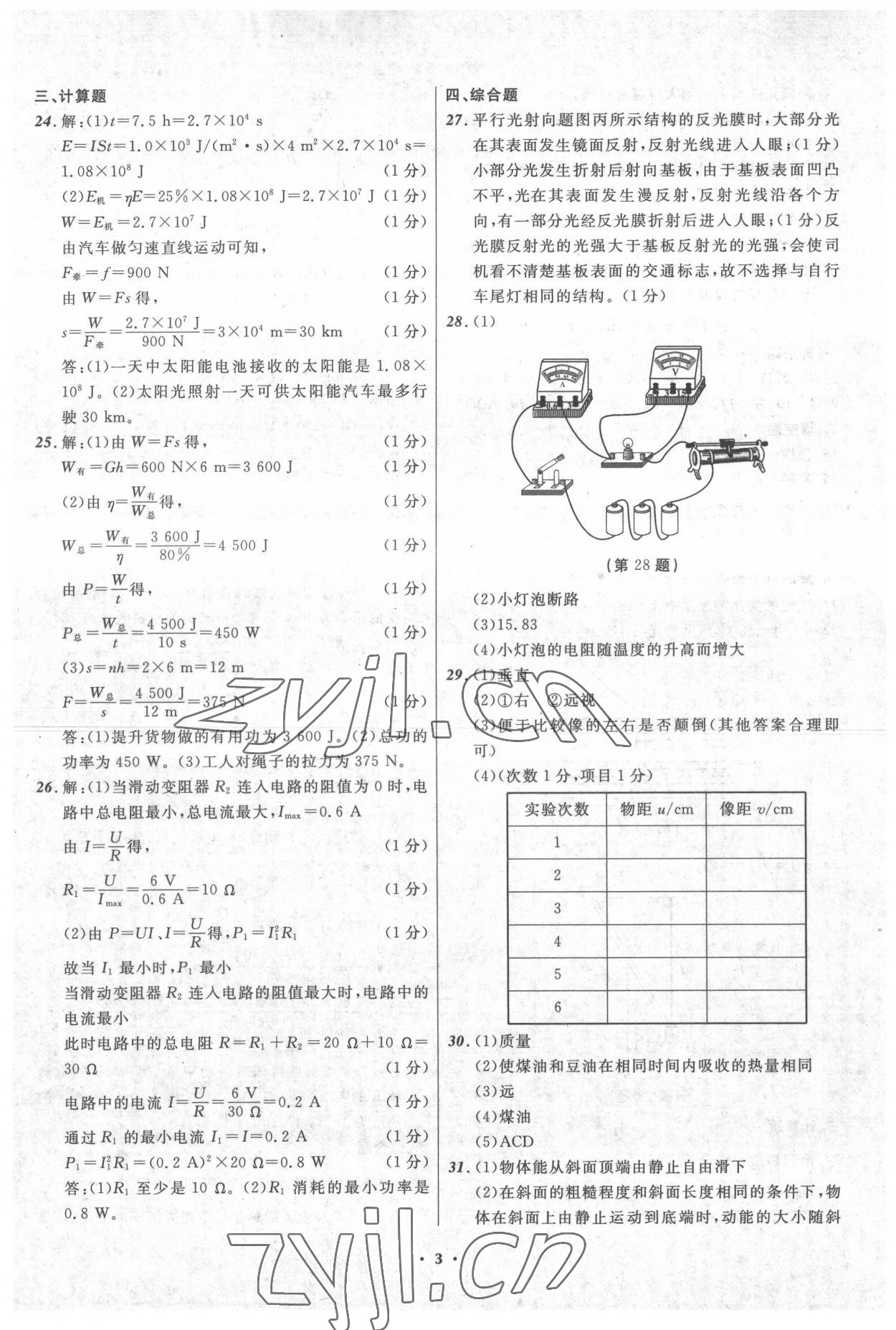 2022年中考模擬預(yù)測卷物理大連專版 第3頁