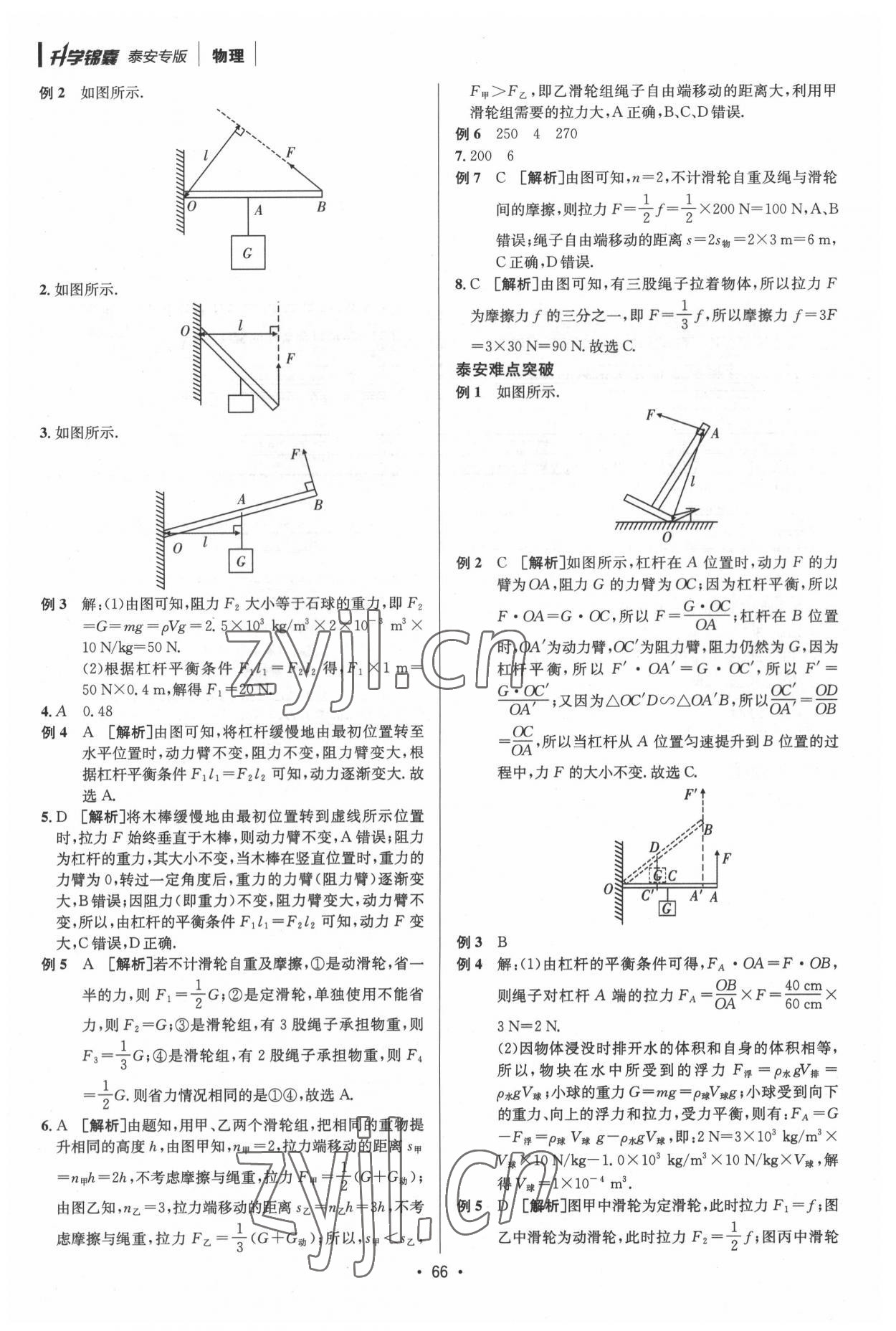 2022年升学锦囊物理泰安专版 第16页