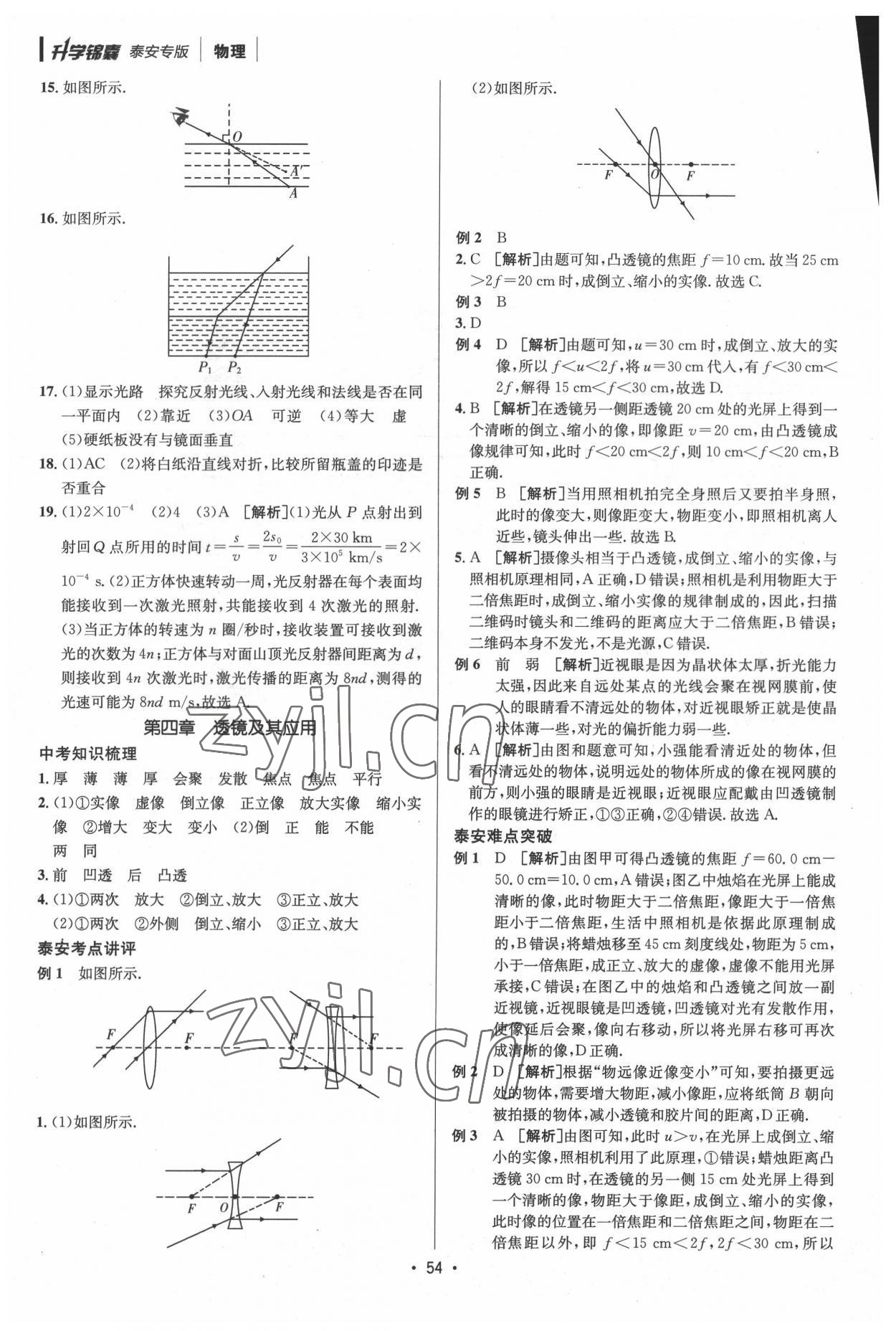 2022年升学锦囊物理泰安专版 第4页