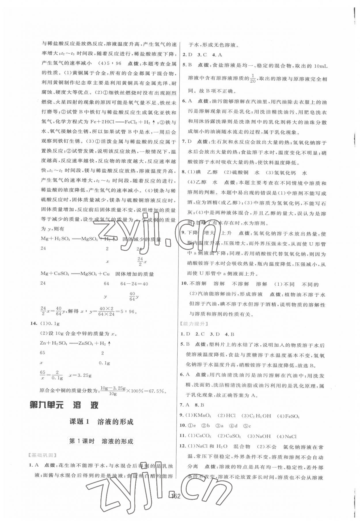 2022年三維數(shù)字課堂九年級化學(xué)下冊人教版 第8頁