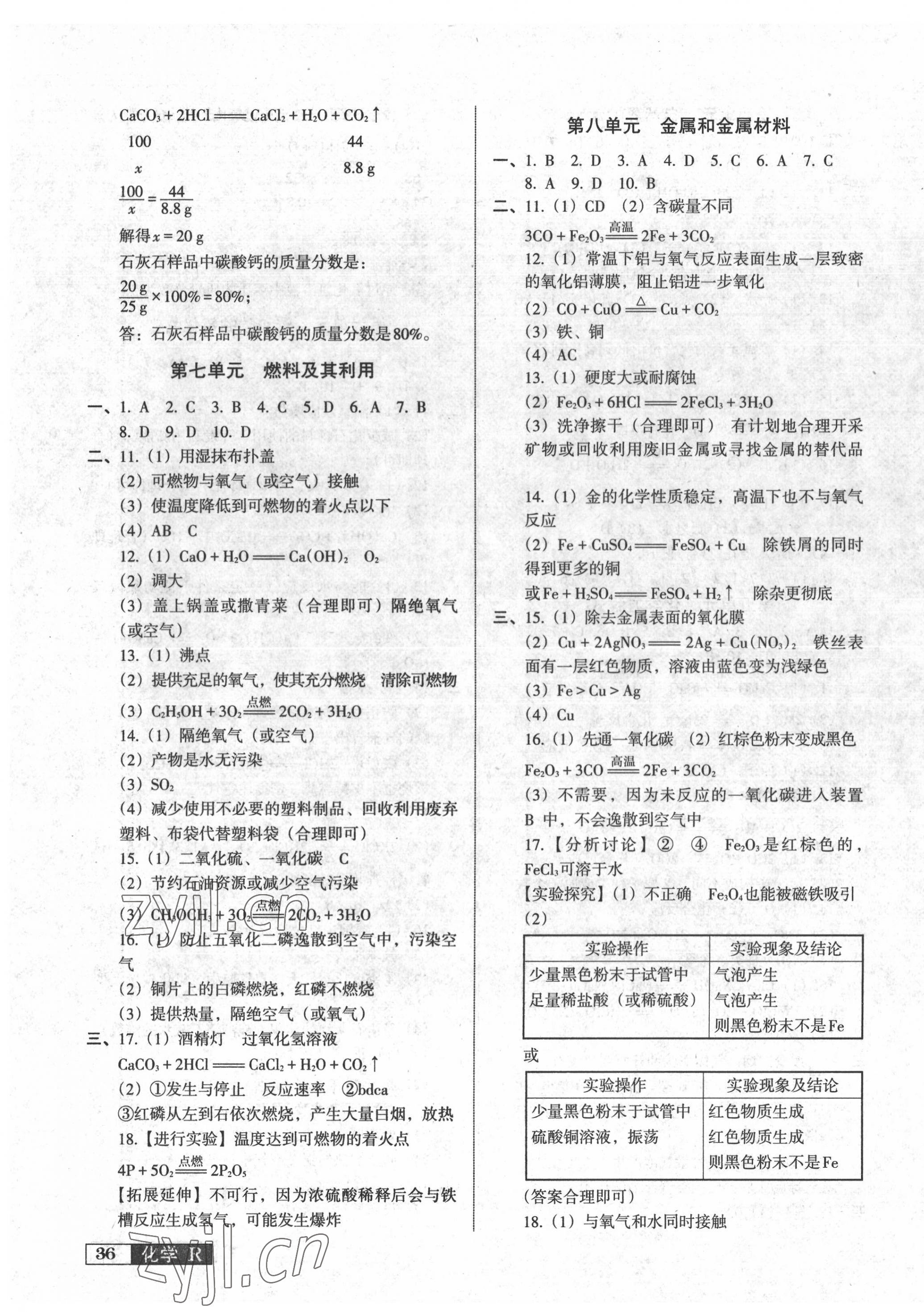 2022年中考階段總復(fù)習(xí)化學(xué)A卷 第3頁