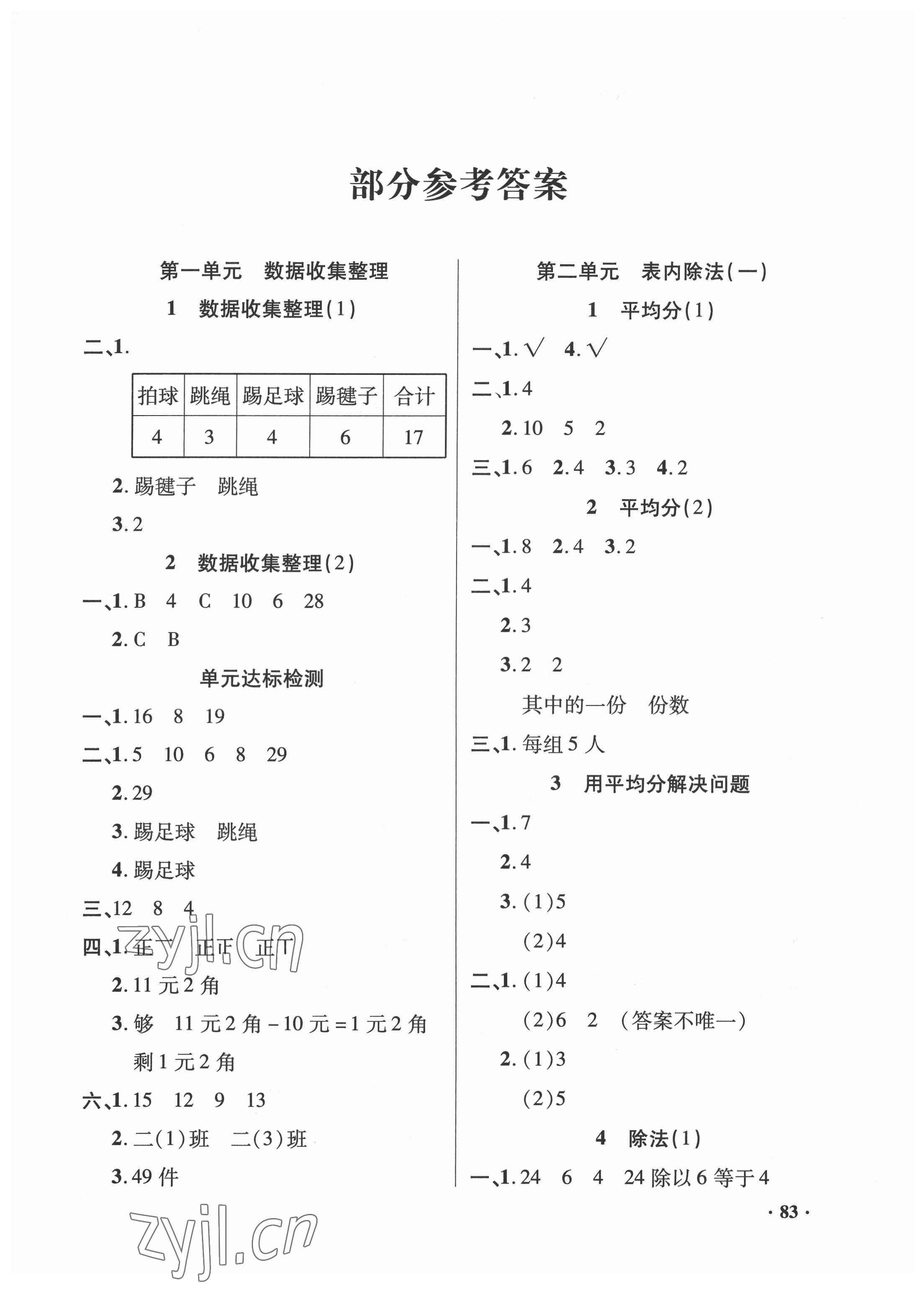 2022年同步練習(xí)冊山東畫報(bào)出版社二年級數(shù)學(xué)下冊人教版 第1頁