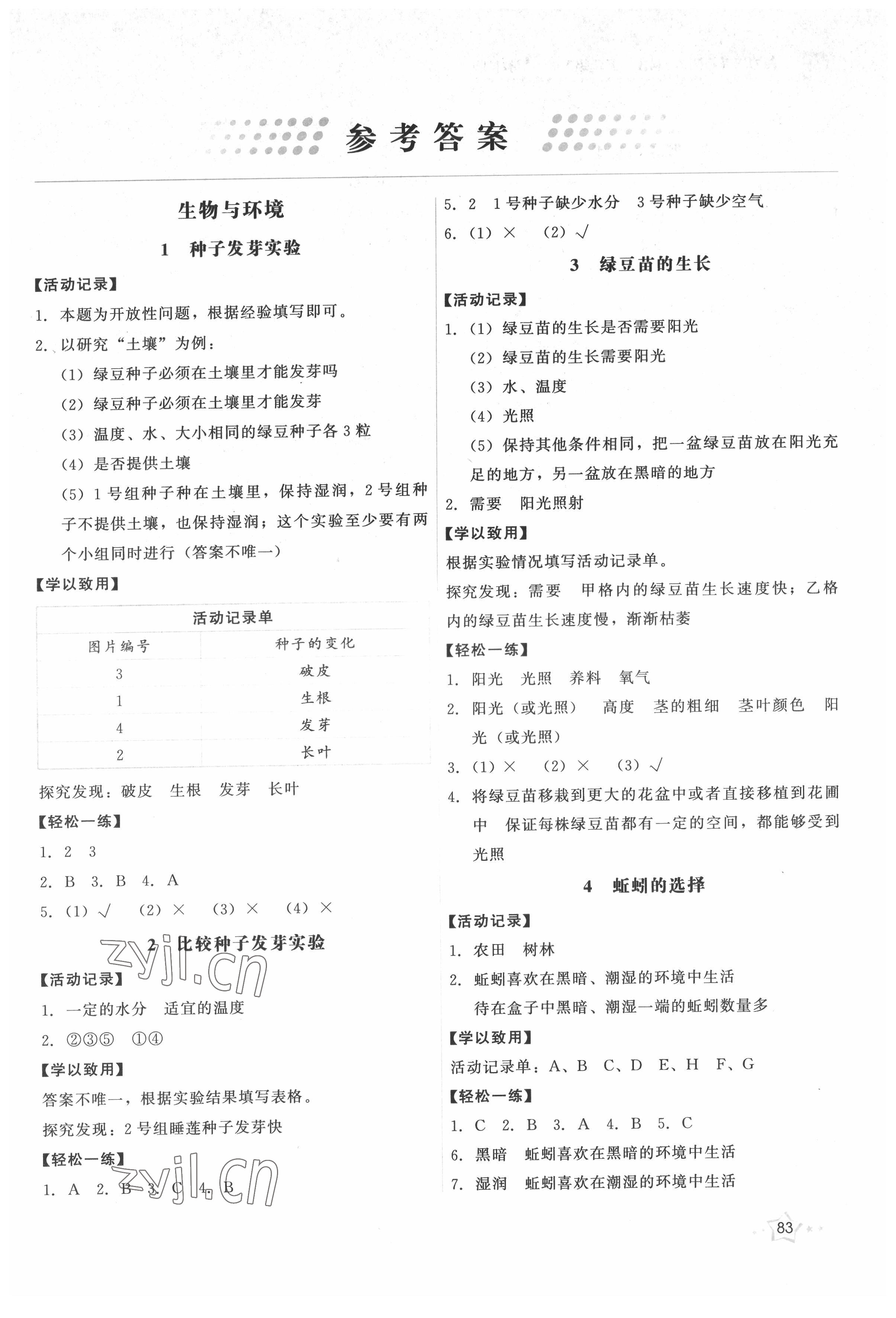 2022年能力培養(yǎng)與測試五年級科學(xué)下冊教科版 第1頁