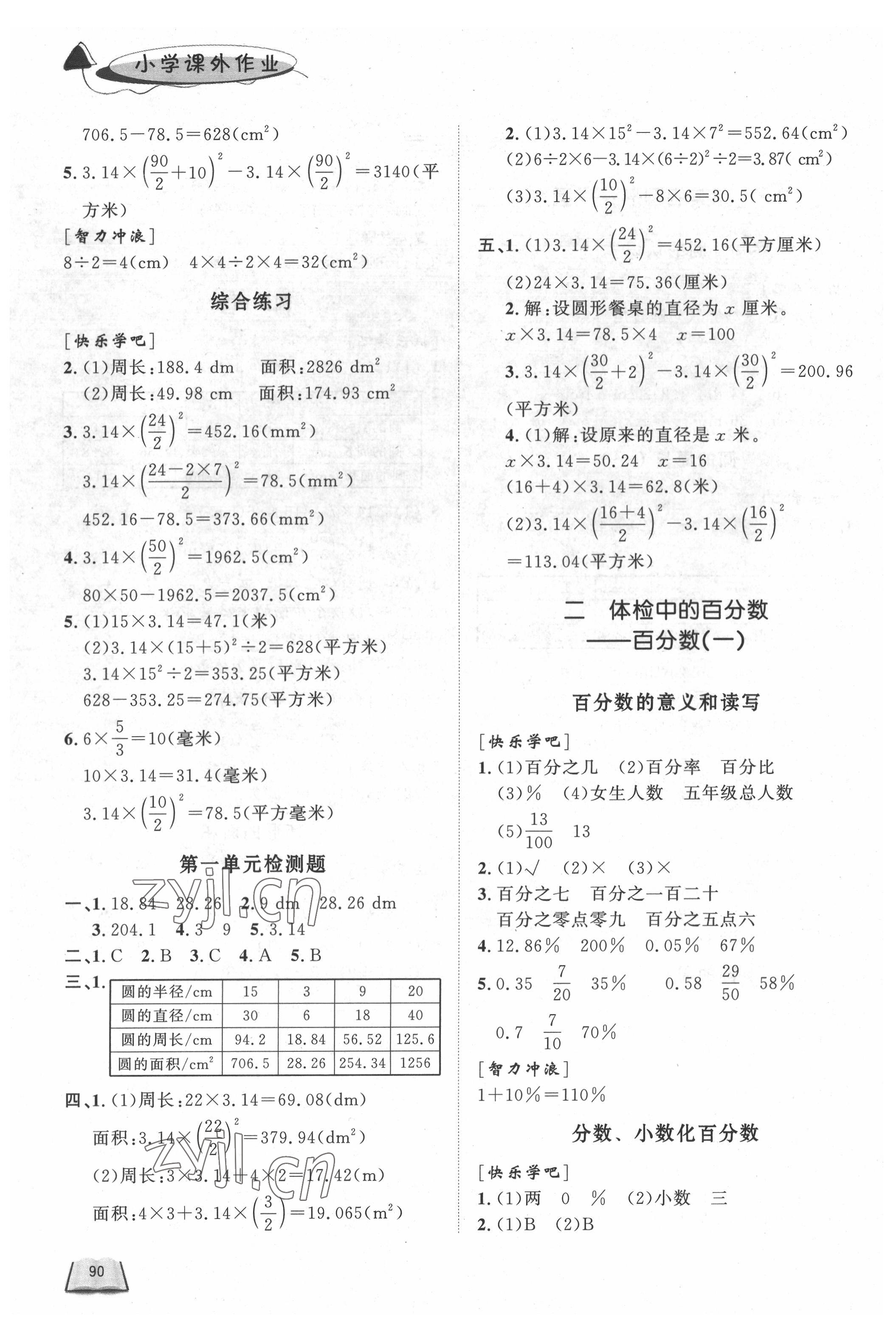 2022年課外作業(yè)五年級數(shù)學(xué)下冊青島版五四制東營專版 第2頁