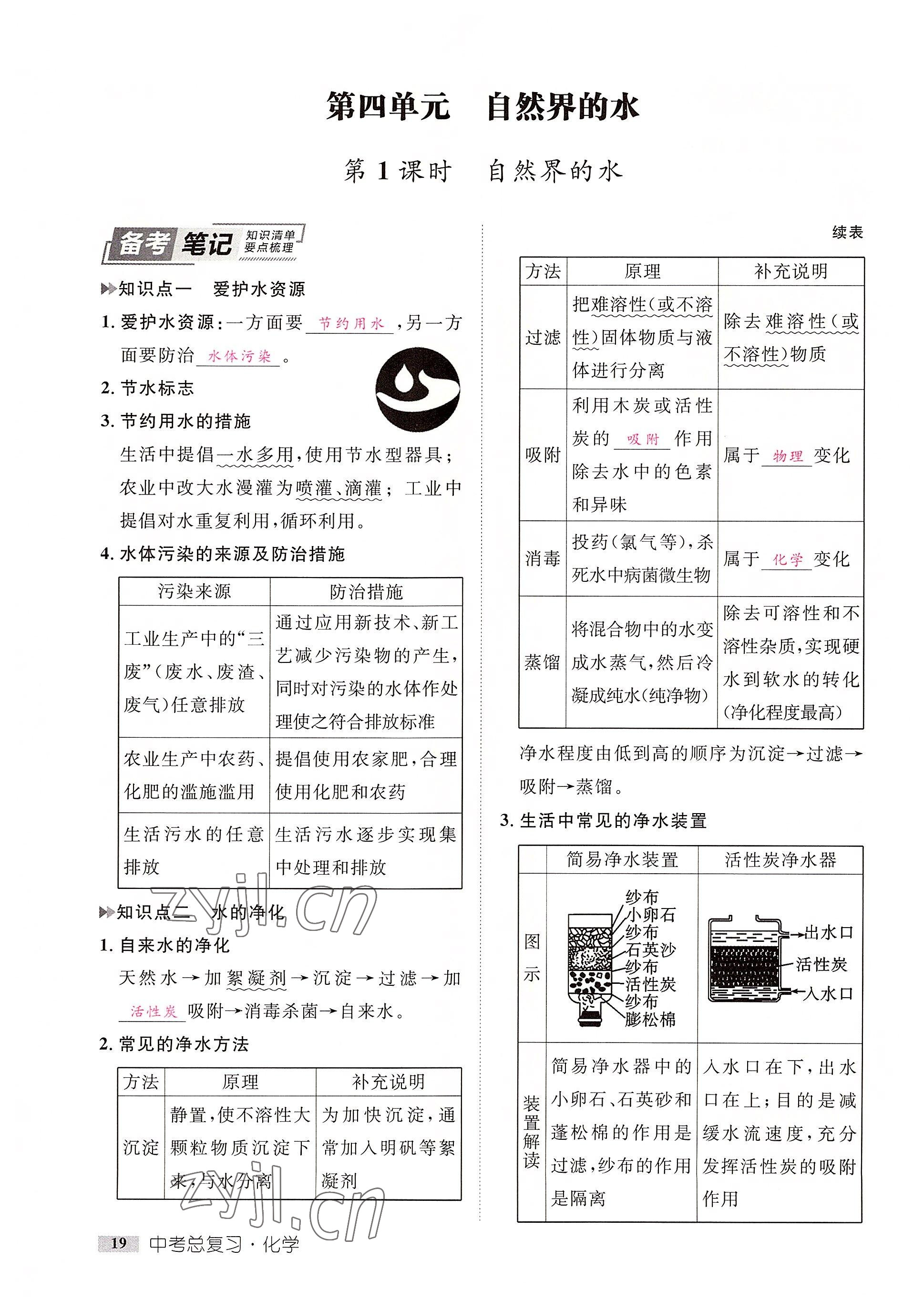 2022年中考新方向湖北科學技術(shù)出版社化學 參考答案第19頁