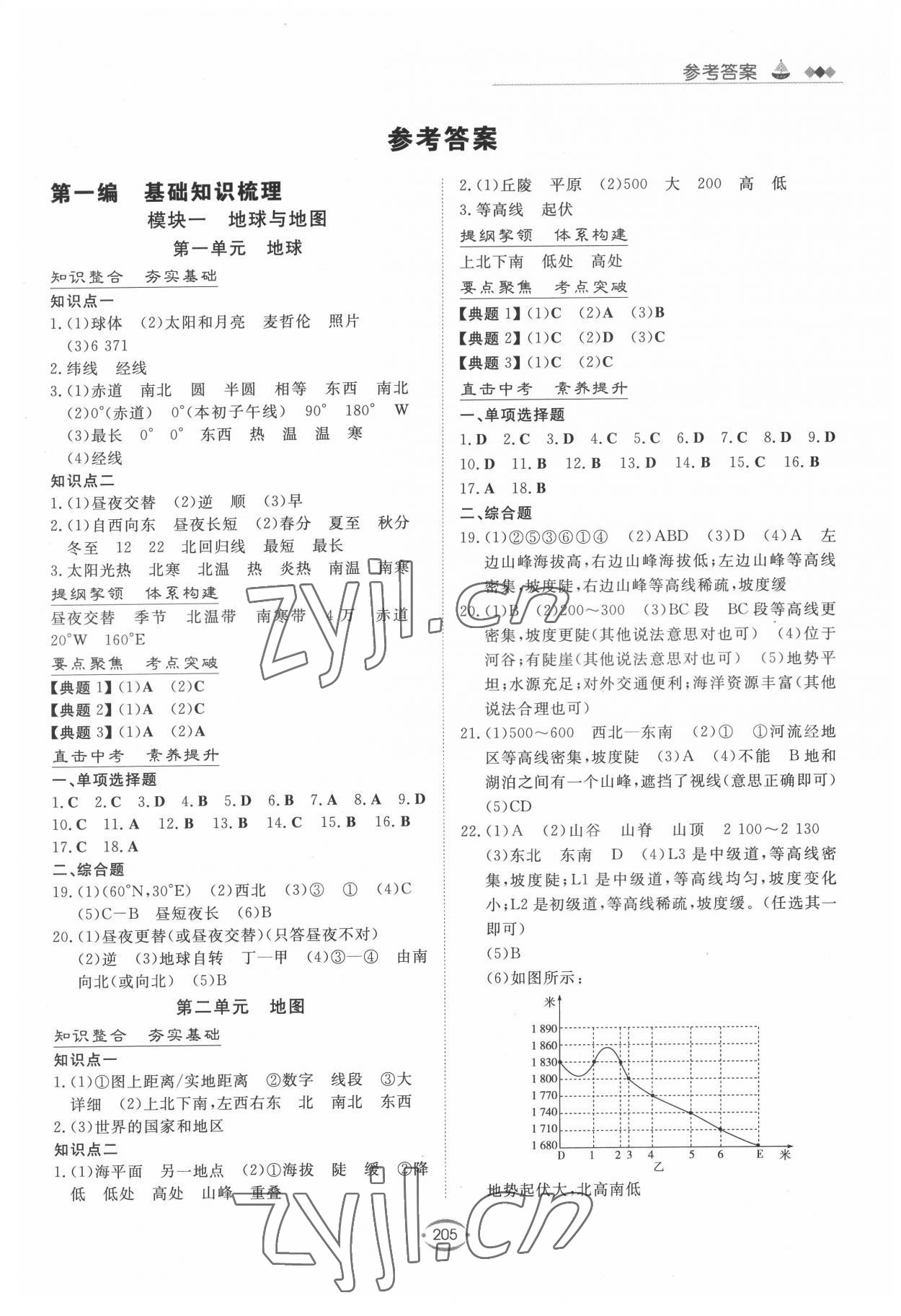 2022年初中總復(fù)習(xí)手冊新世紀出版社地理人教版 第1頁