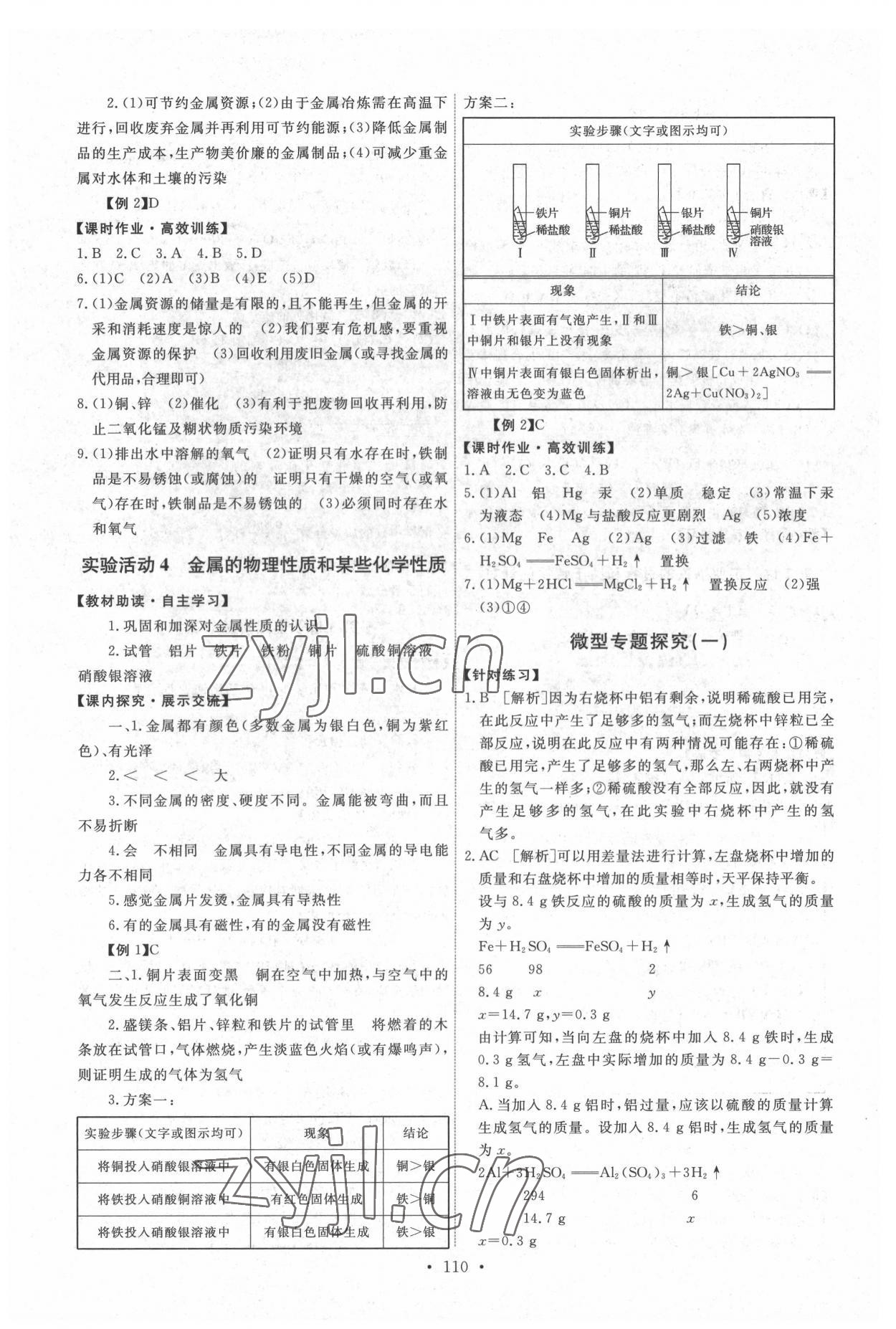 2022年能力培养与测试九年级化学下册人教版湖南专版 第4页