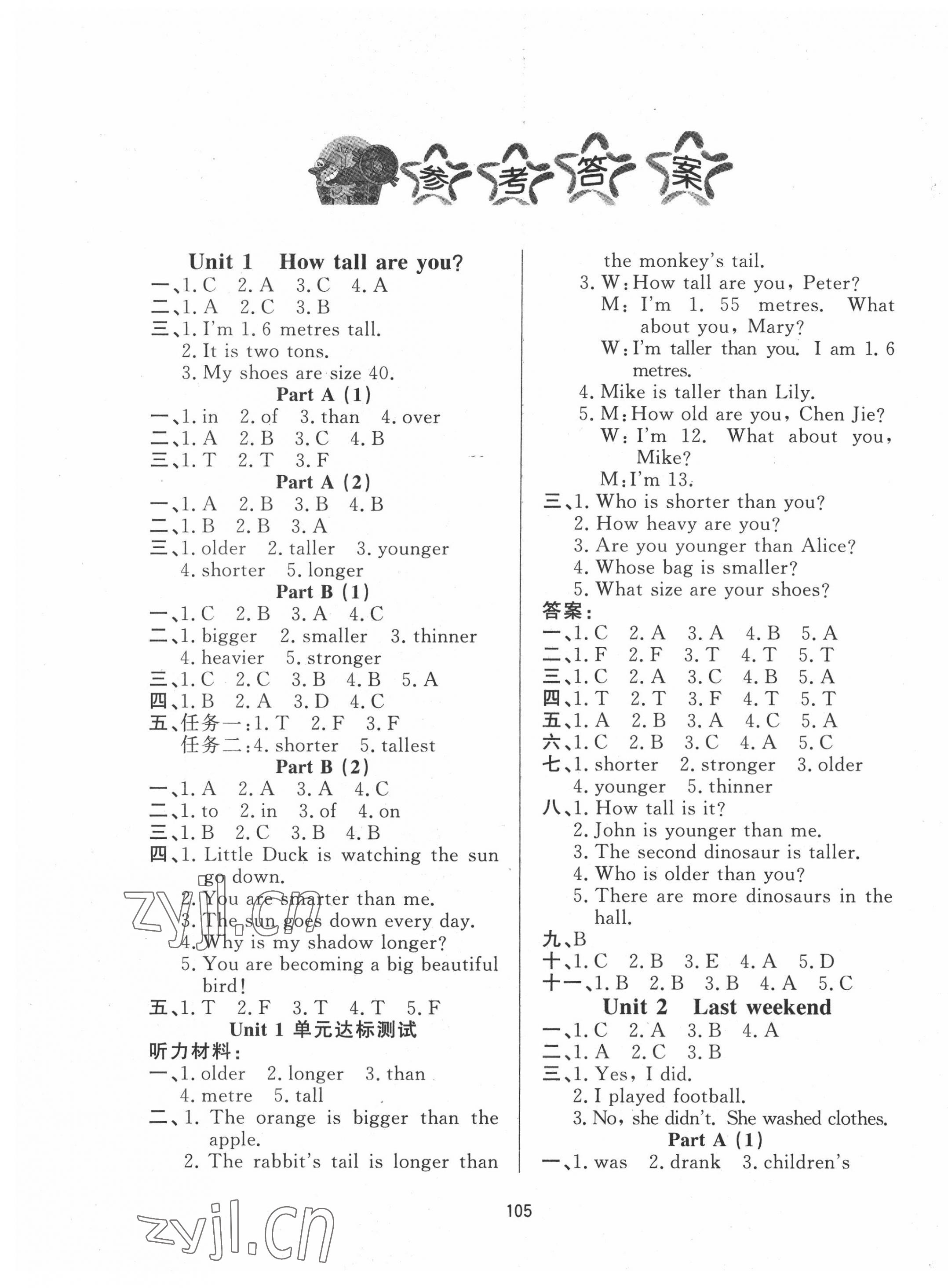 2022年小學(xué)課堂同步訓(xùn)練山東文藝出版社六年級(jí)英語(yǔ)下冊(cè)人教版 第1頁(yè)