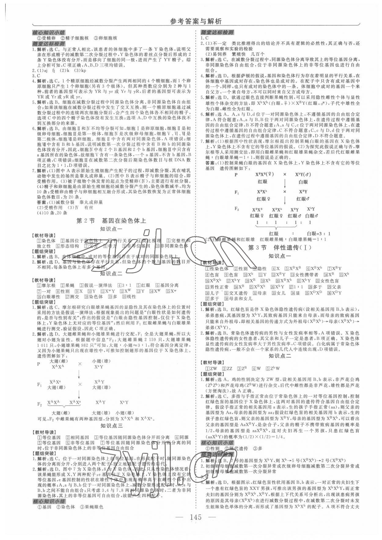 2022年新坐标同步练习生物必修2人教版青海专版 第5页