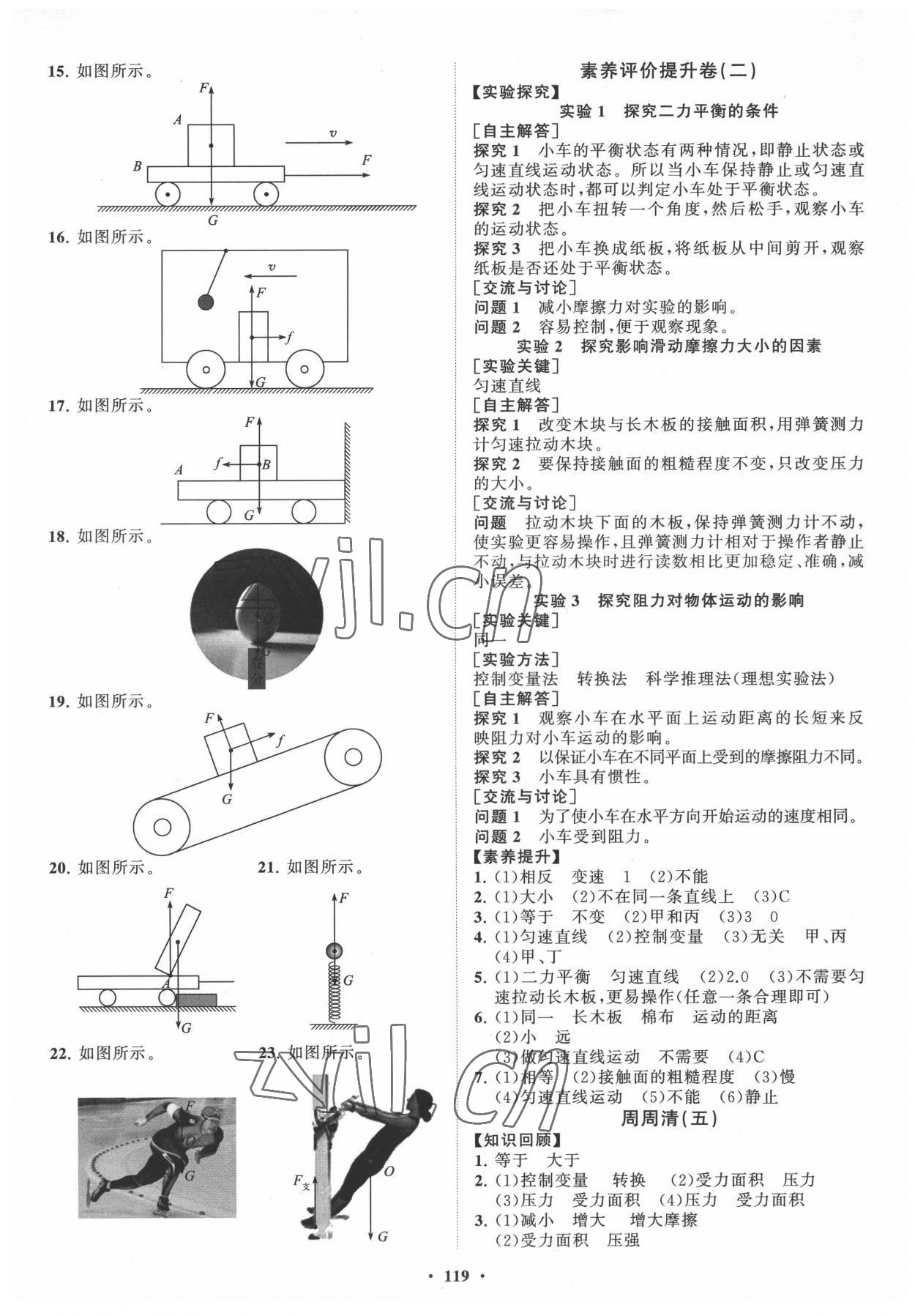 2022年同步練習(xí)冊分層卷八年級物理下冊魯科版54制 第3頁