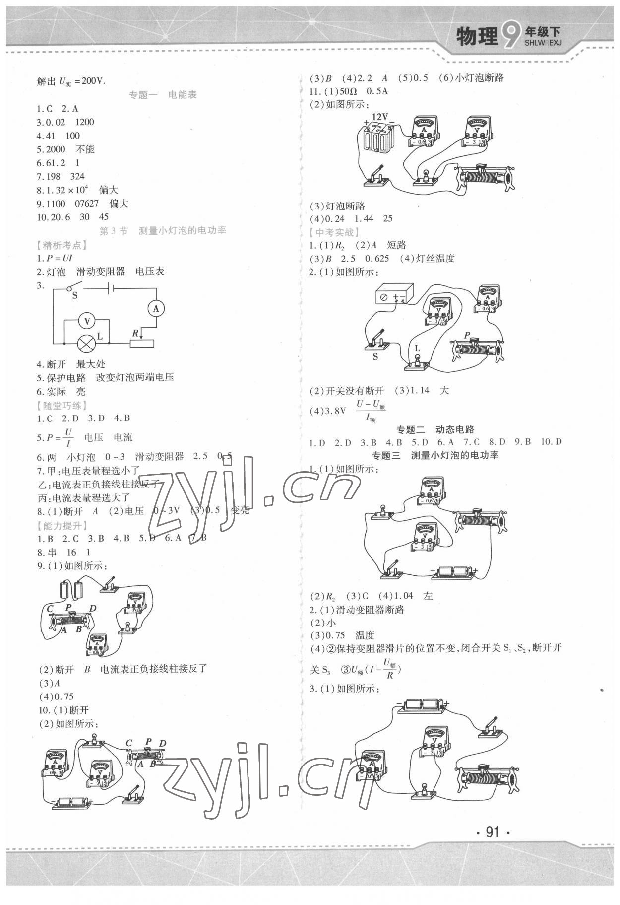 2022年精析巧练九年级物理下册人教版 第3页