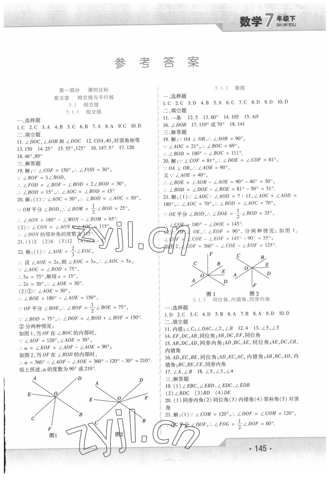 2022年精析巧练七年级数学下册人教版 第1页