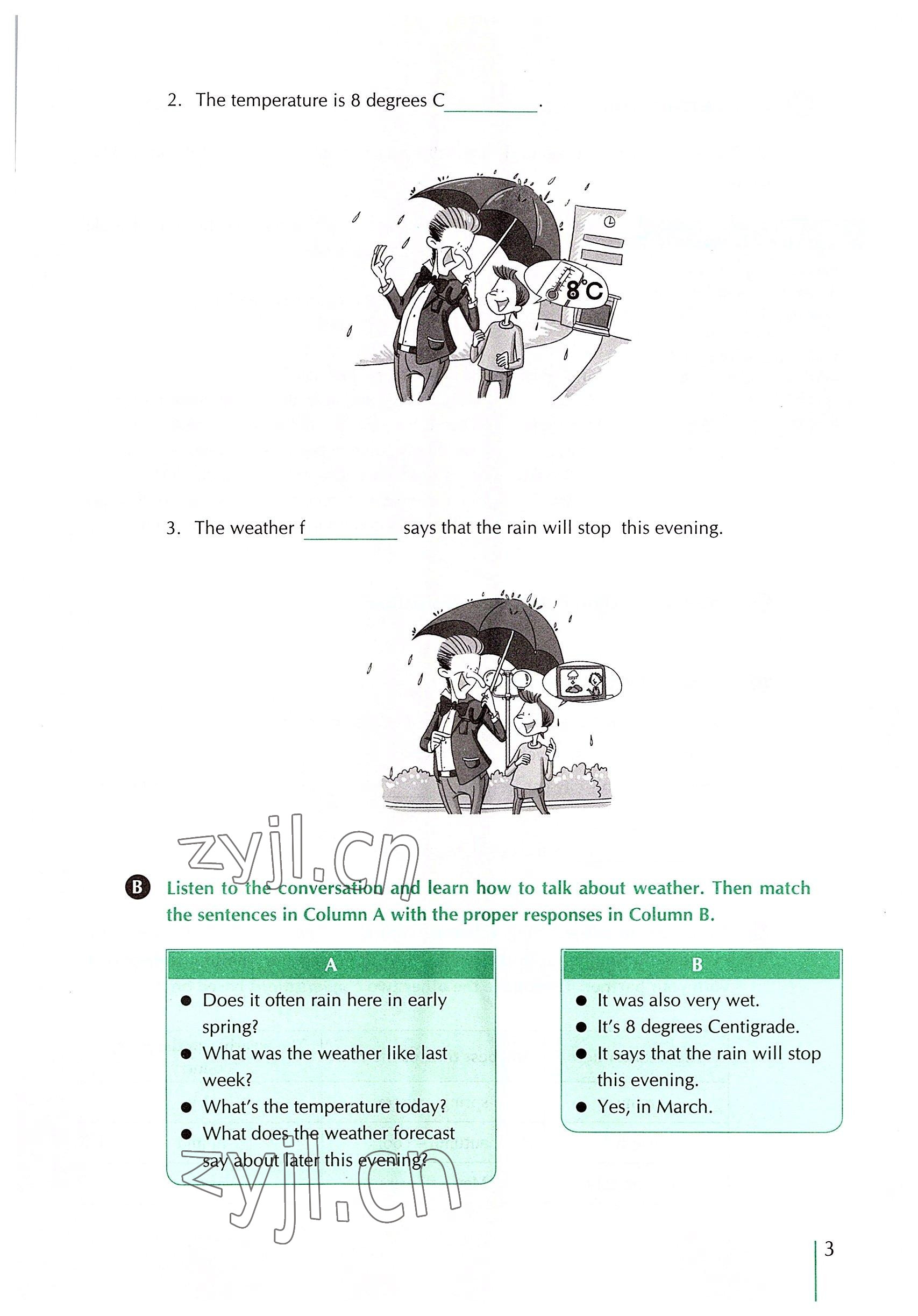 2022年外教社新世纪中职英语练习部分&nbsp;参考答案第6页