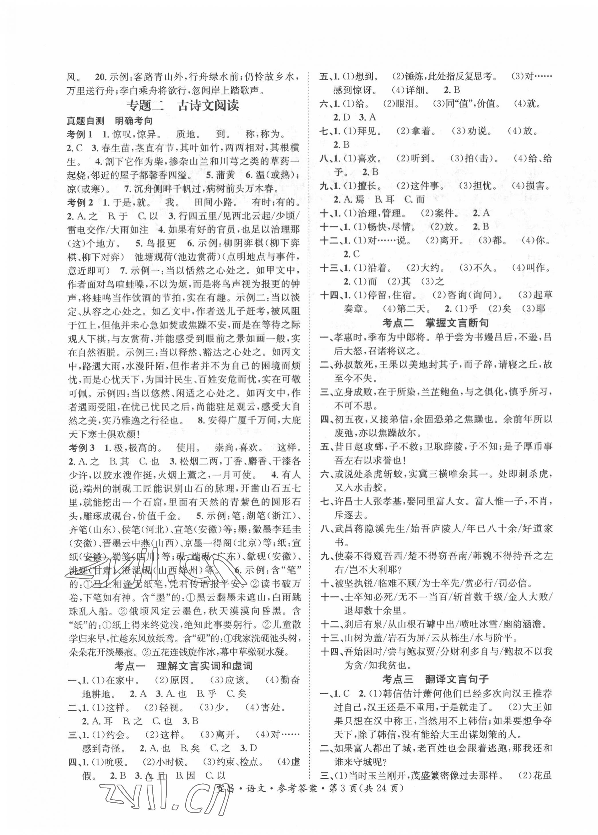 2022年解密中考語文 第3頁