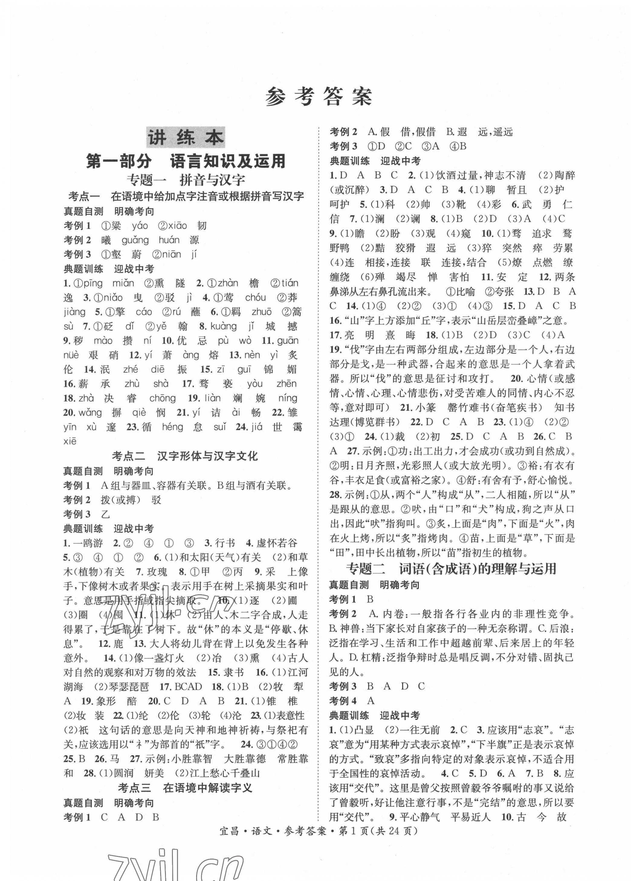 2022年解密中考語文 第1頁