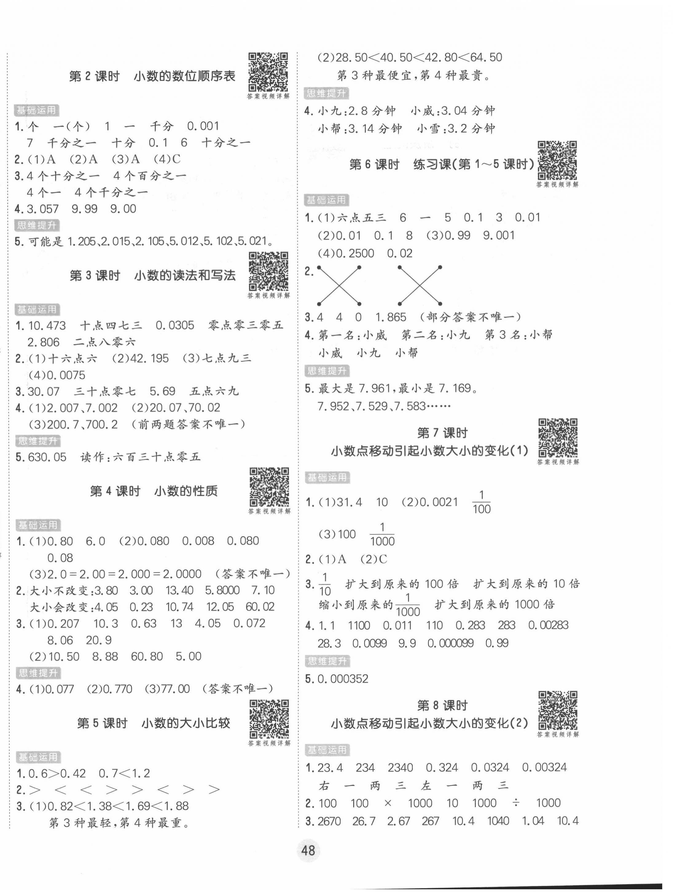 2022年核心課堂四年級數(shù)學下冊人教版 第4頁