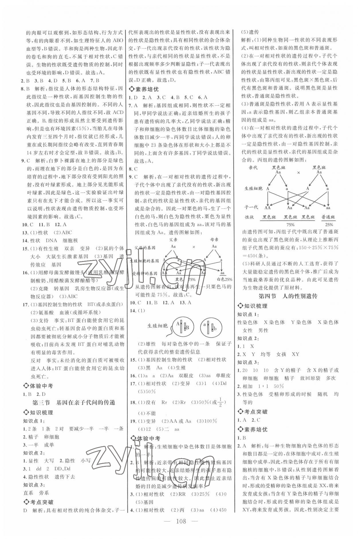 2022年細解巧練八年級生物下冊魯科版54制 第4頁