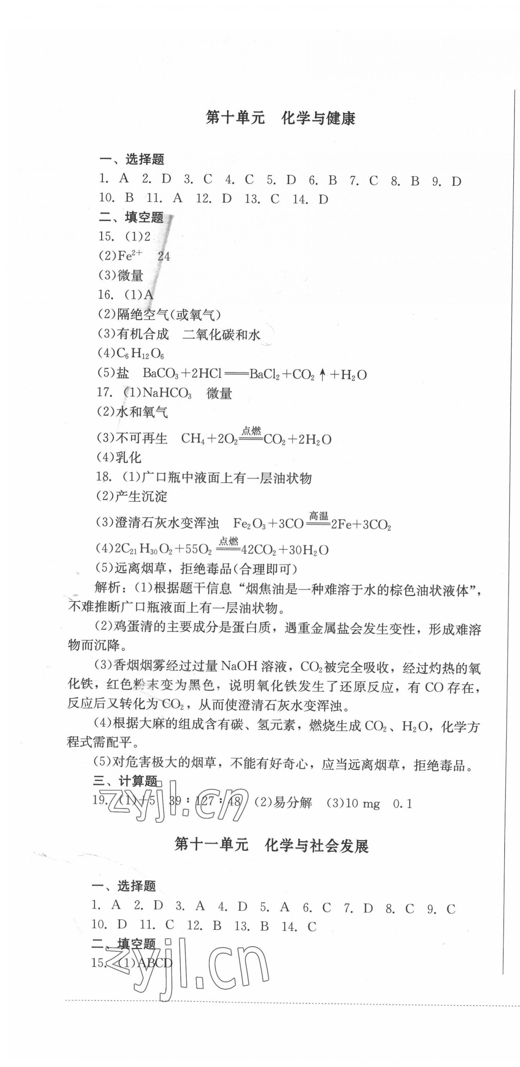 2022年學情點評四川教育出版社九年級化學下冊魯教版 第4頁