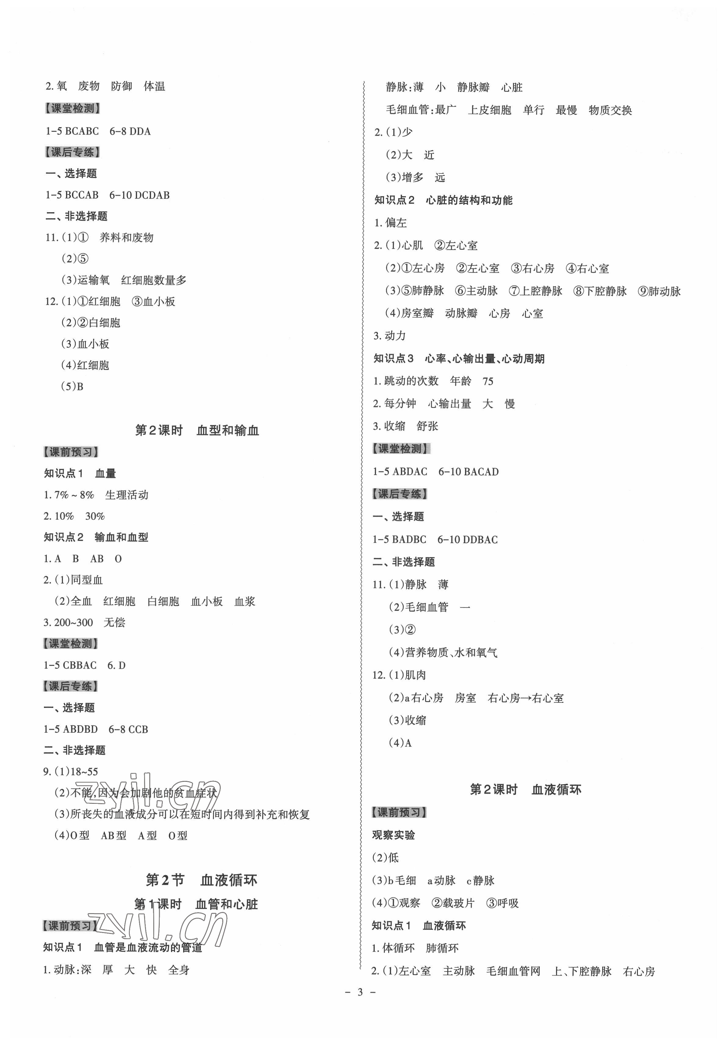 2022年同步?jīng)_刺七年級生物下冊北師大版 第3頁