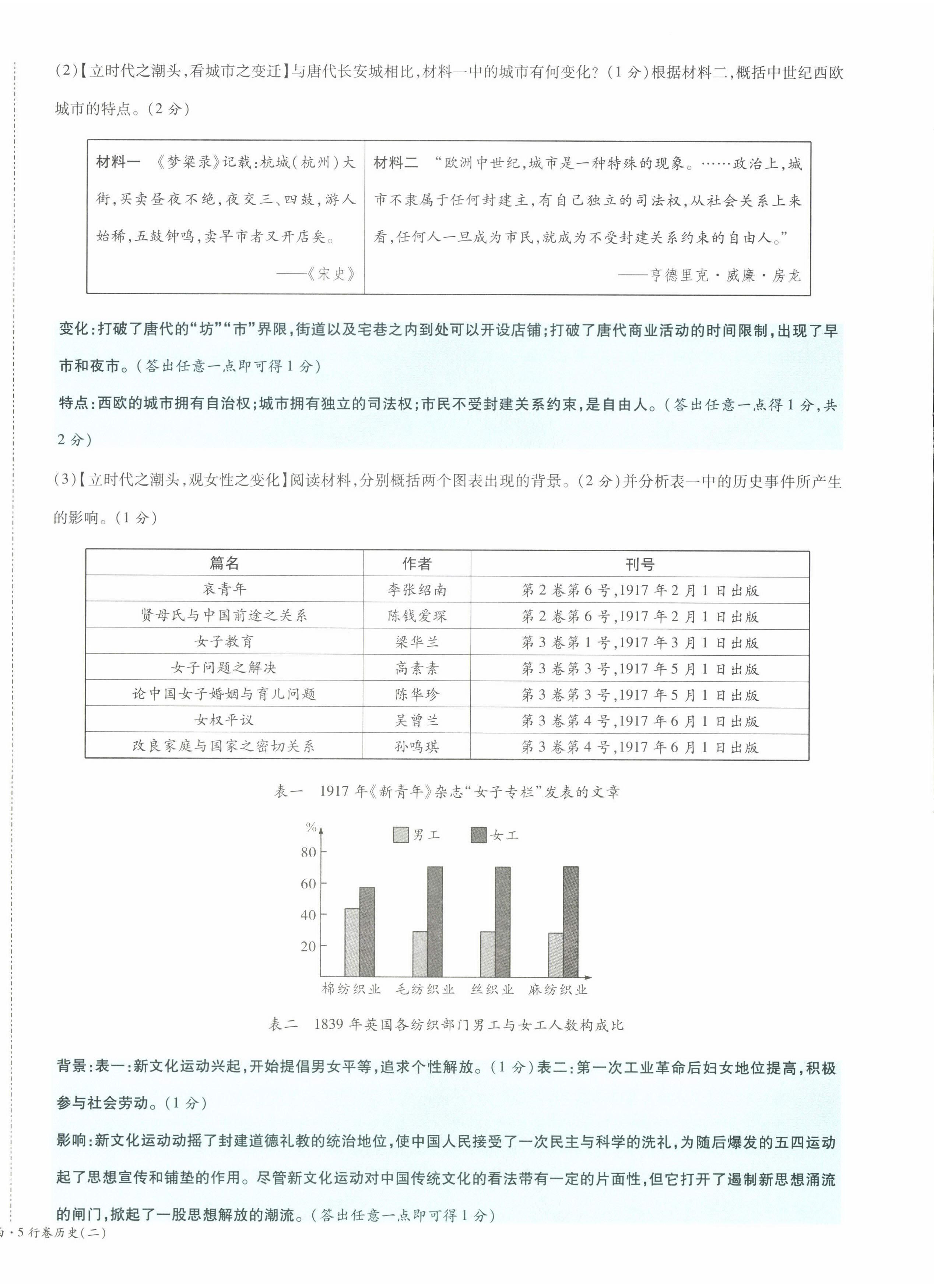 2022年一战成名5行卷历史山西专版&nbsp;第12页