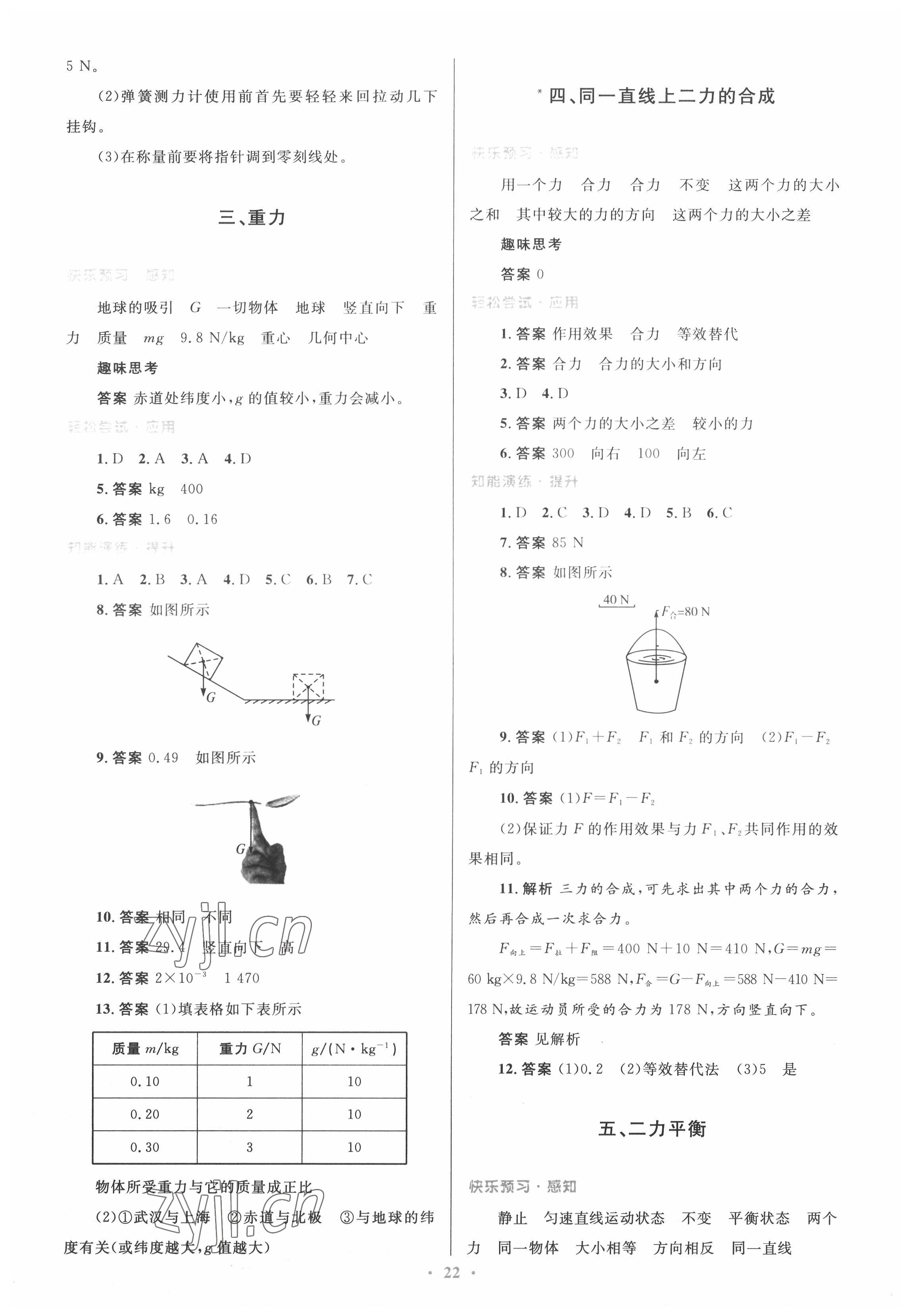 2022年初中同步测控优化设计八年级物理下册北师大版陕西专版 第4页