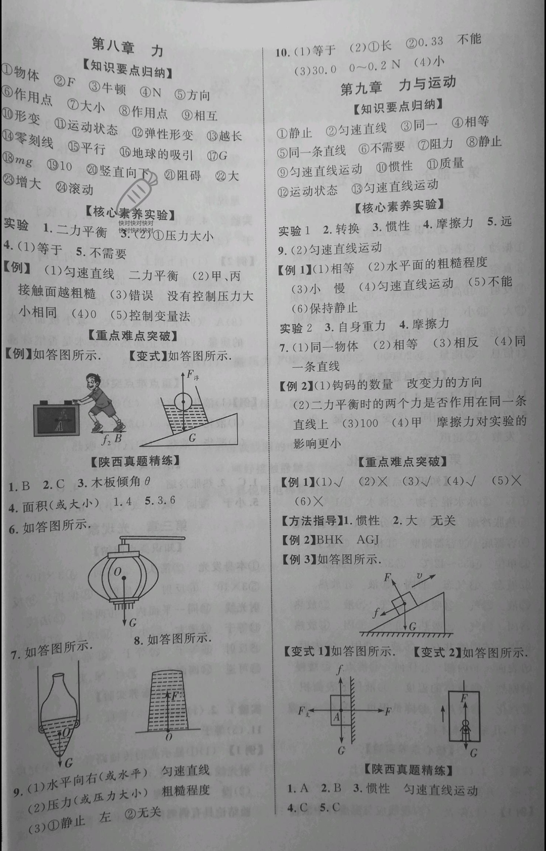 2022年初中新課標(biāo)全程復(fù)習(xí)方略物理 參考答案第4頁