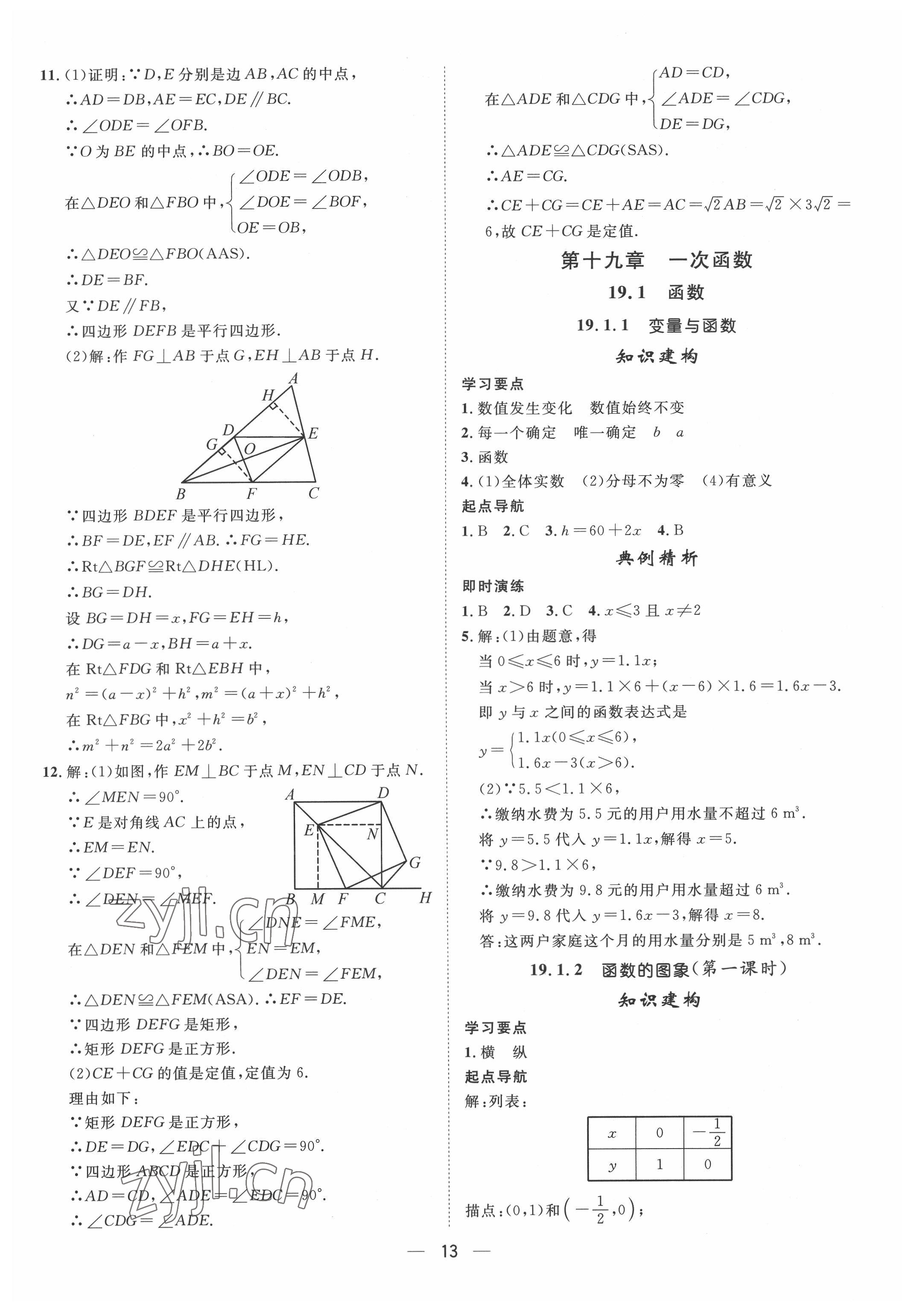 2022年名師課堂八年級數學下冊人教版 第13頁