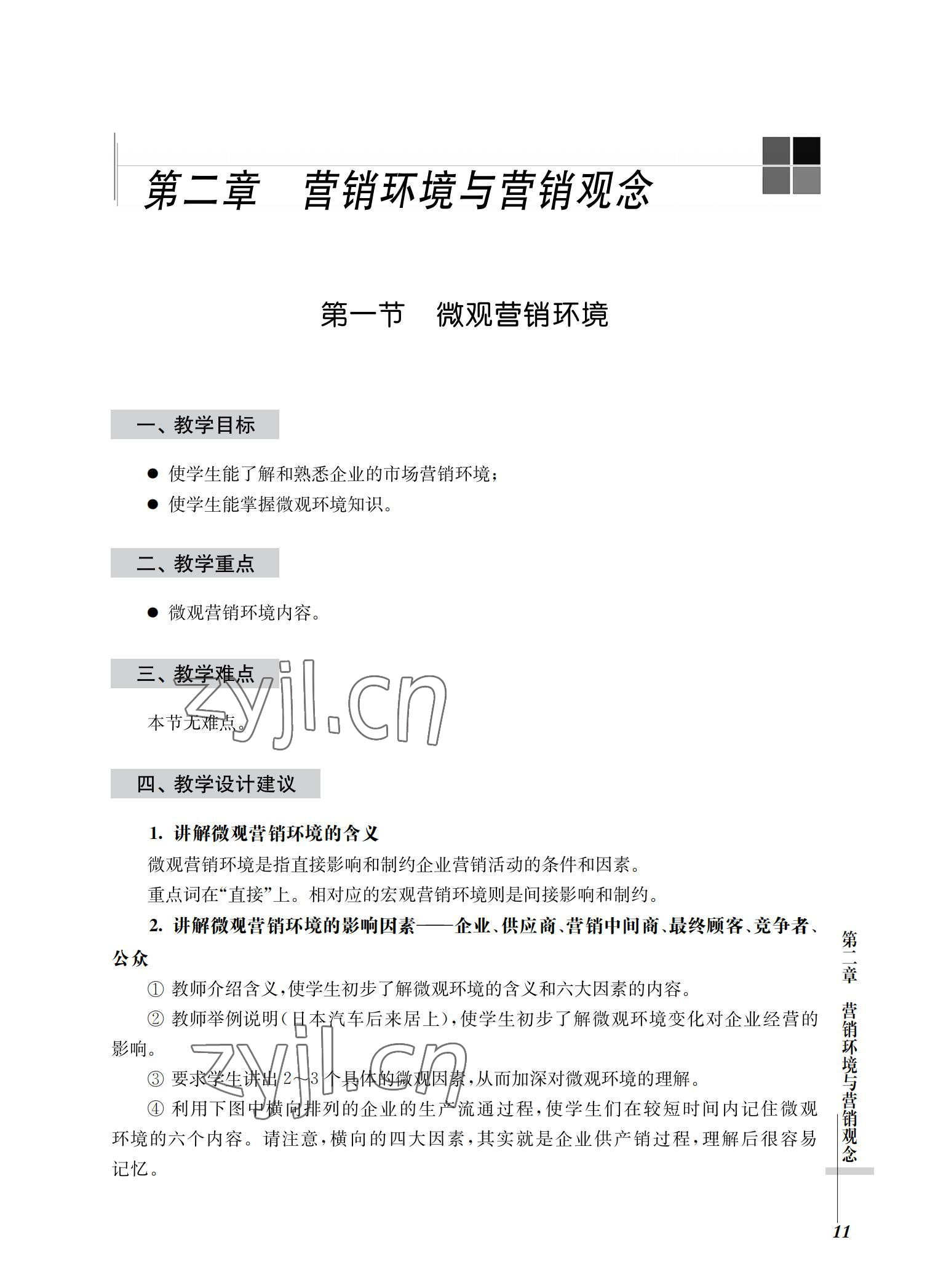 2022年市場營銷基礎(chǔ)習題集第三版 參考答案第11頁