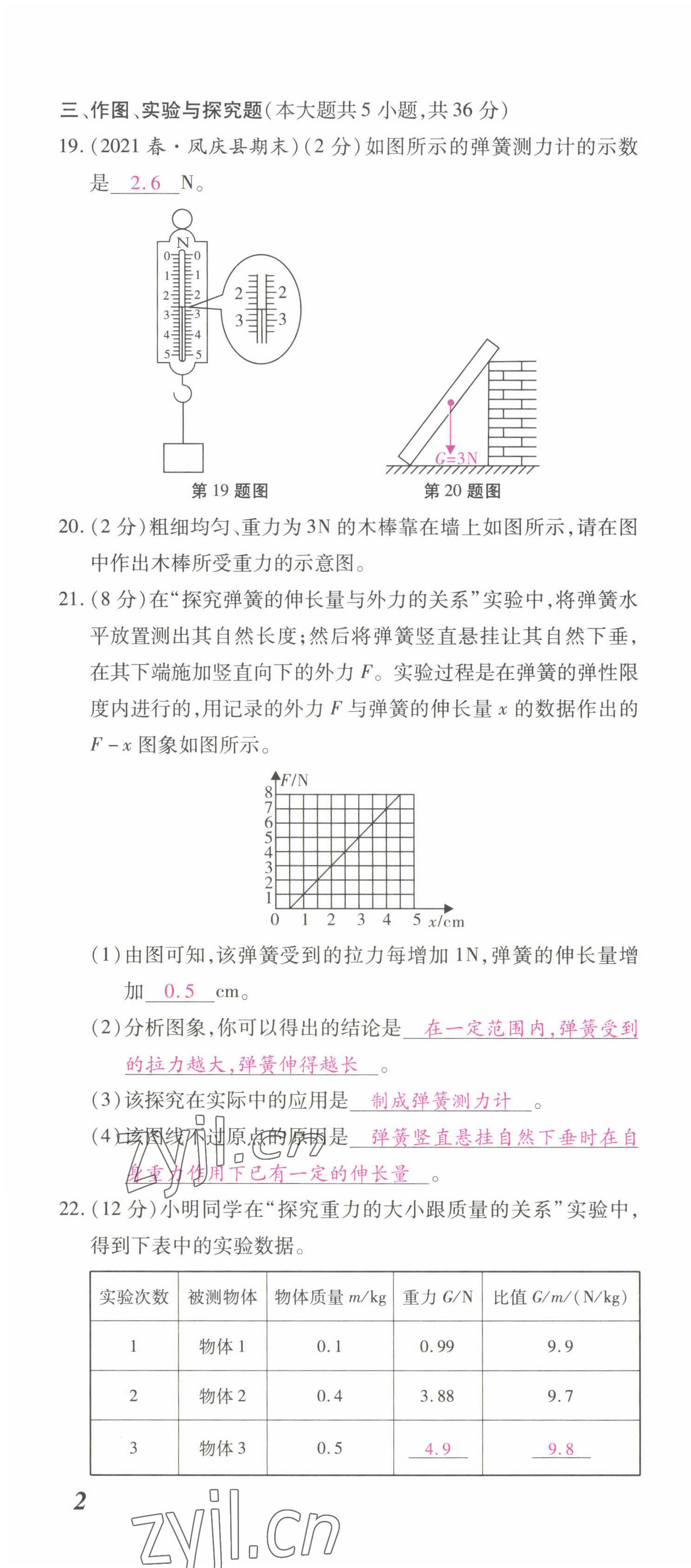 2022年本土攻略八年級物理下冊人教版 第4頁