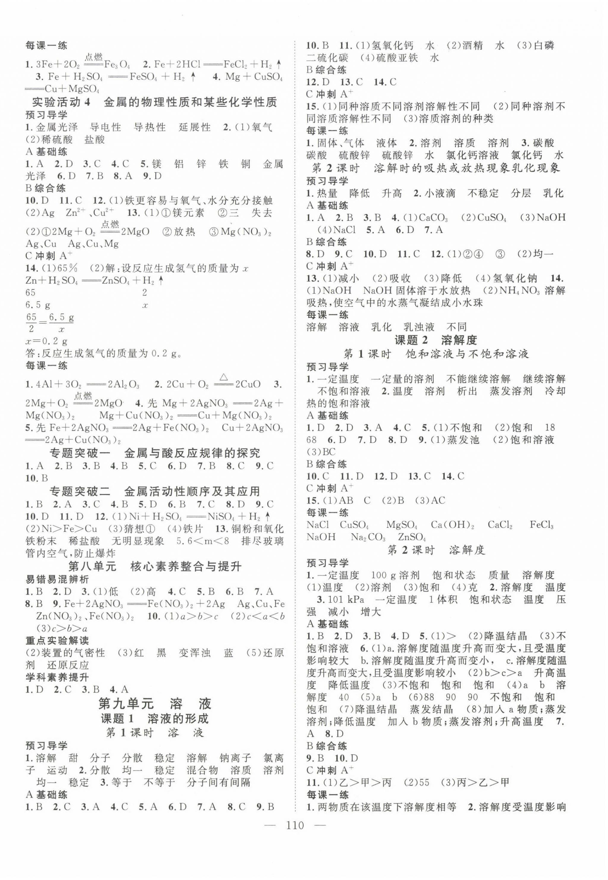 2022年名師學(xué)案九年級(jí)化學(xué)下冊(cè)人教版荊州專版 第2頁