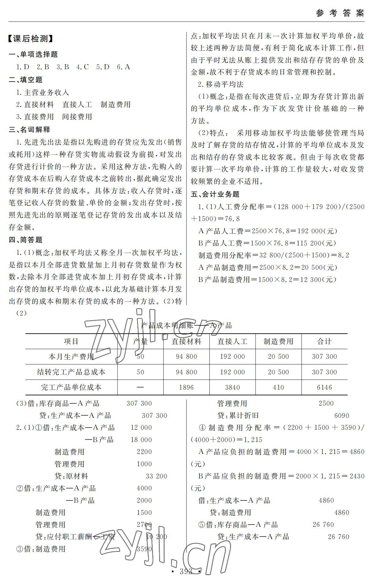 2022年教學(xué)與檢測市場營銷專業(yè)綜合上冊 參考答案第15頁