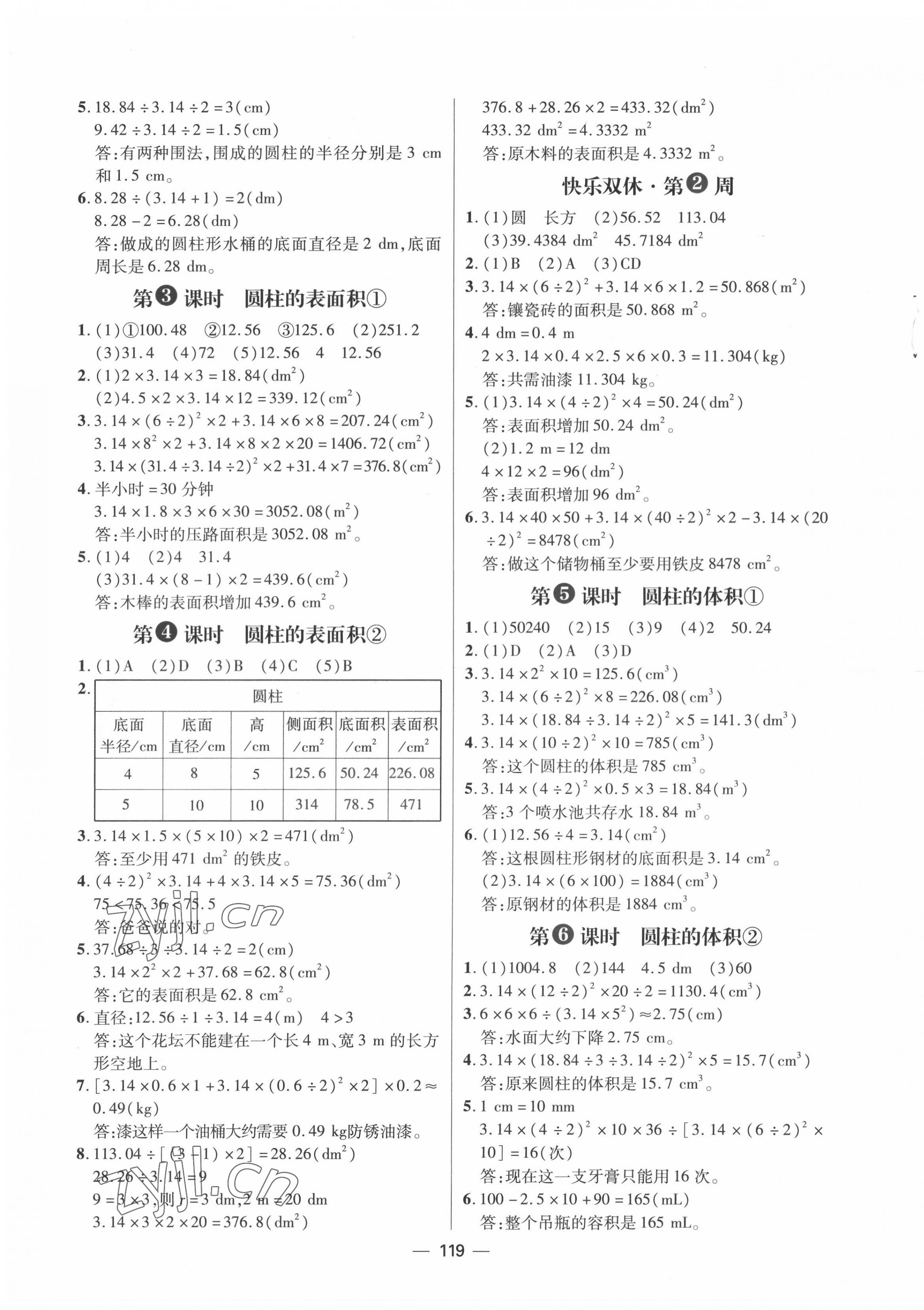 2022年練出好成績(jī)六年級(jí)數(shù)學(xué)下冊(cè)人教版 第3頁(yè)