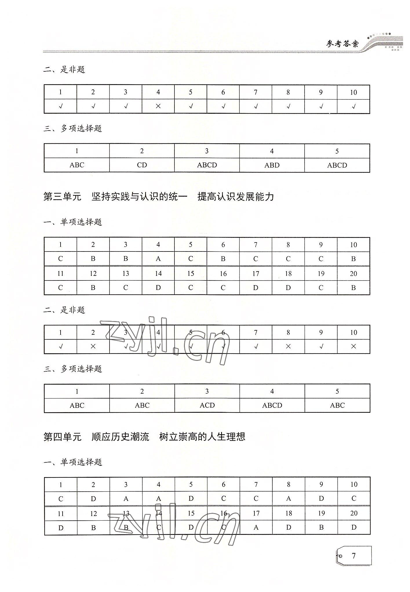 2022年福建省單元復習自測加課程模擬試卷航空工業出版社中職 參考答案第7頁