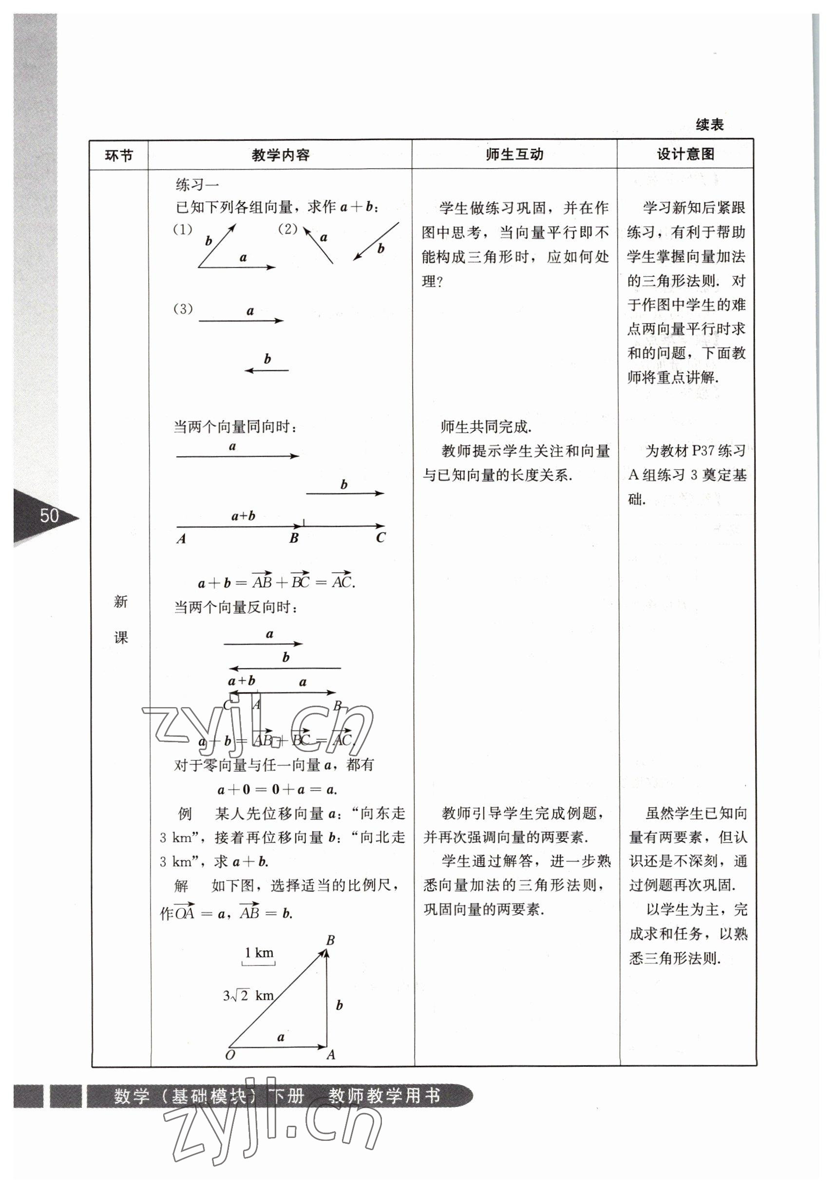 2022年基礎(chǔ)模塊人民教育出版社數(shù)學(xué)下冊 參考答案第50頁